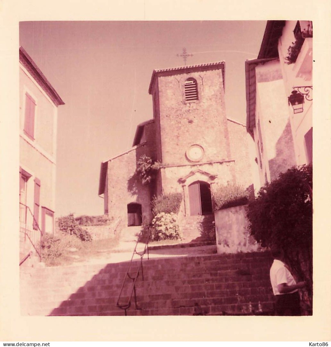 Biriatou * Un Coin Et église Du Village * Photo Ancienne 9x9cm - Biriatou