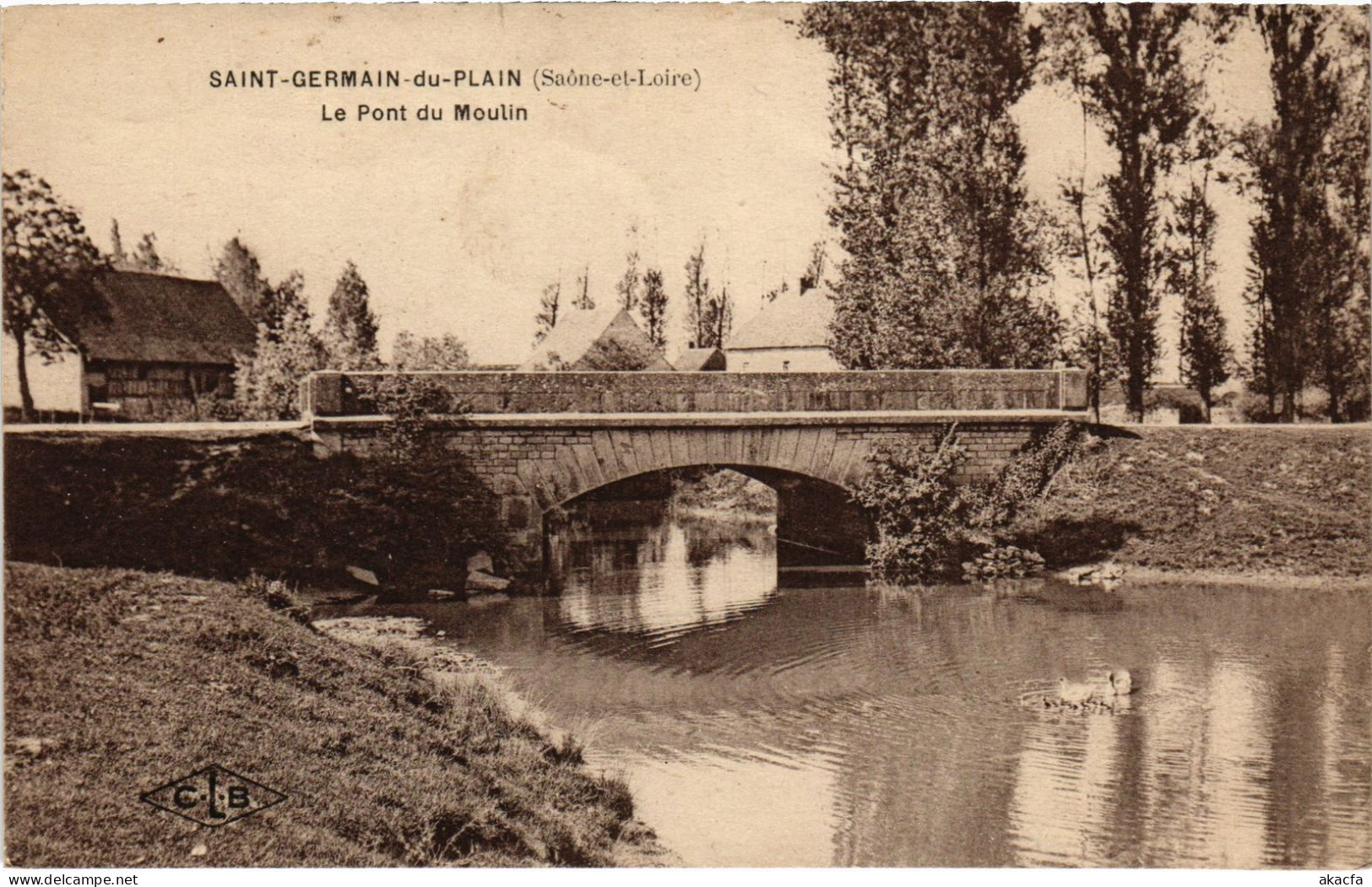 CPA St-Germain-du-Plain Pont Du Moulin (1390657) - Autres & Non Classés