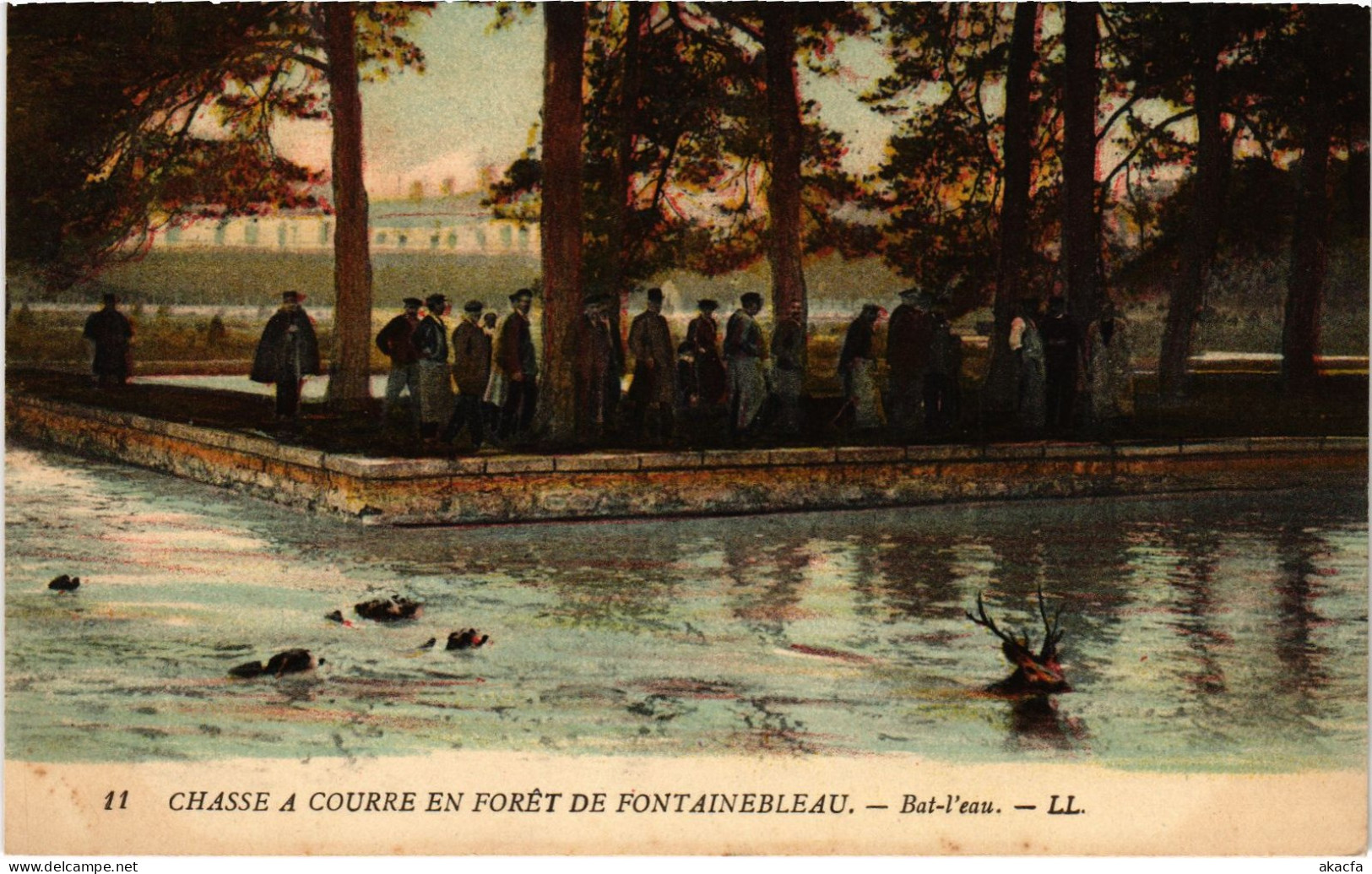 CPA Foret De Fontainebleau Chasse A Courre Bat-l'eau Hunting (1390928) - Fontainebleau