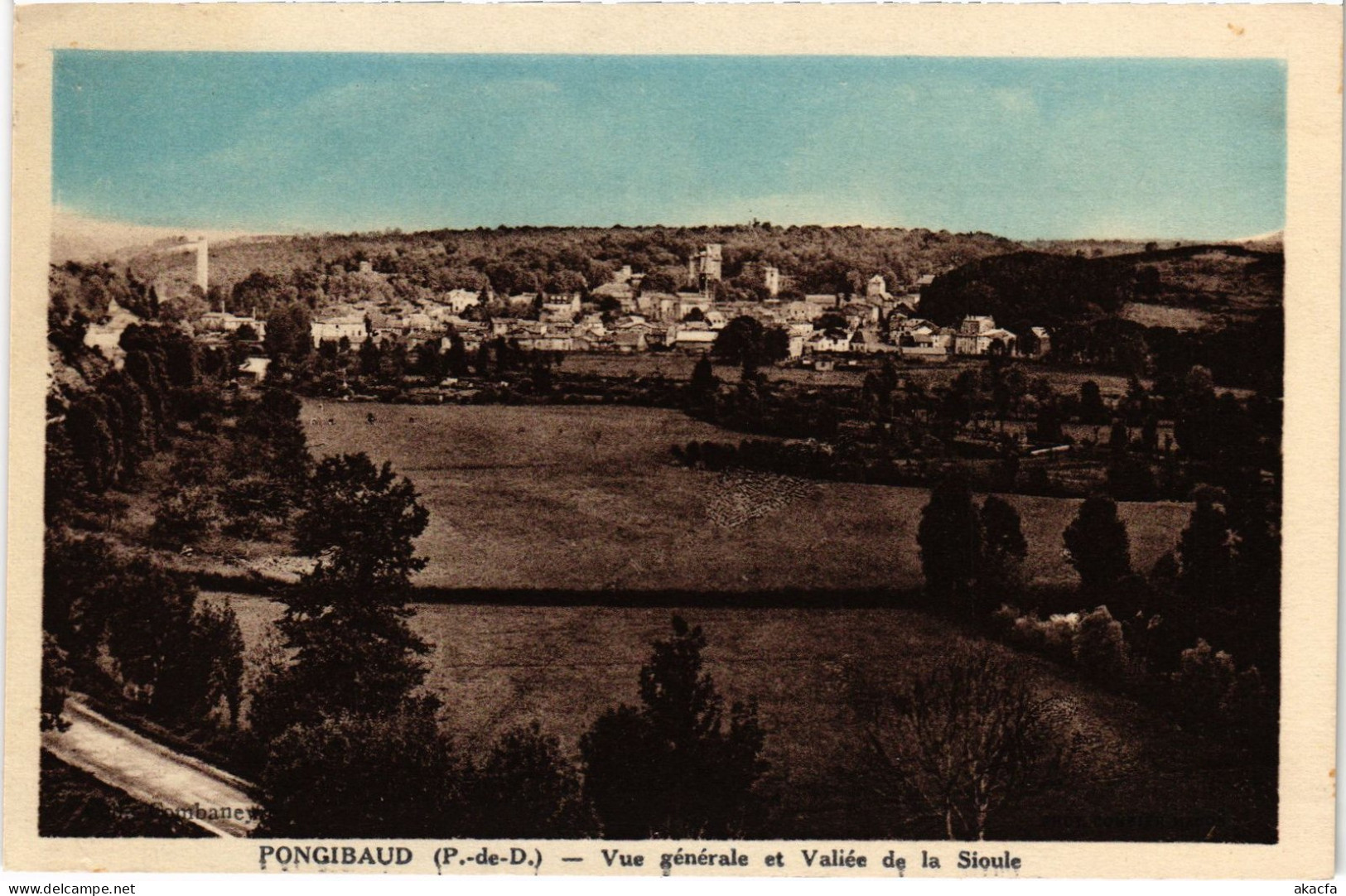 CPA Pongibaud Vue Générale Vallée De La Sioule (1390100) - Sonstige & Ohne Zuordnung