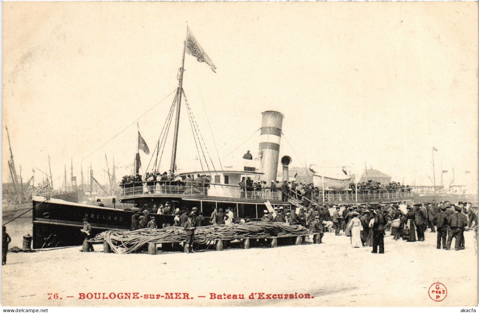 CPA Boulogne-sur-Mer Bateau D'Excursion Ships (1279974) - Boulogne Sur Mer