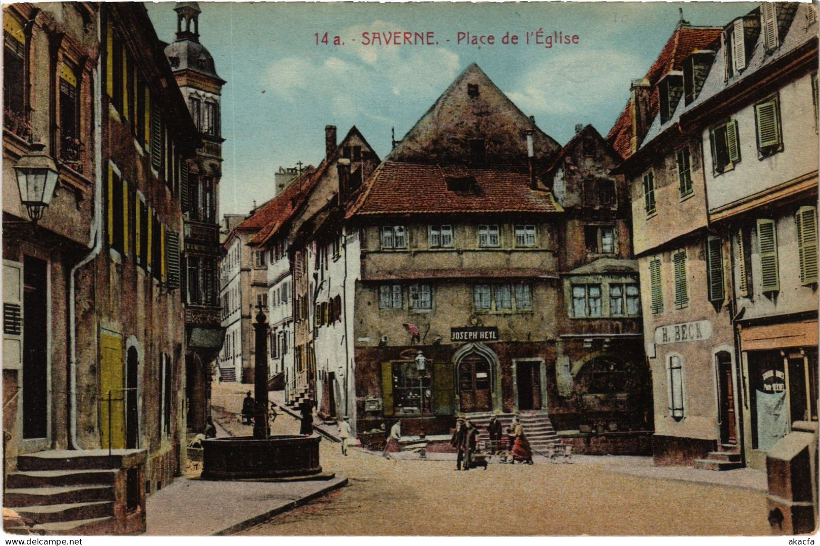 CPA Saverne Place De L'Église (1390398) - Saverne