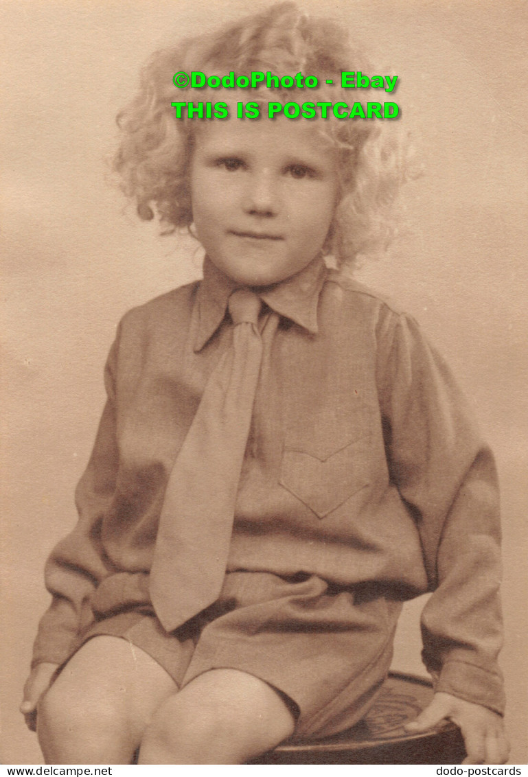 R419963 A Boy With A Tie. Portrait. Postcard - World