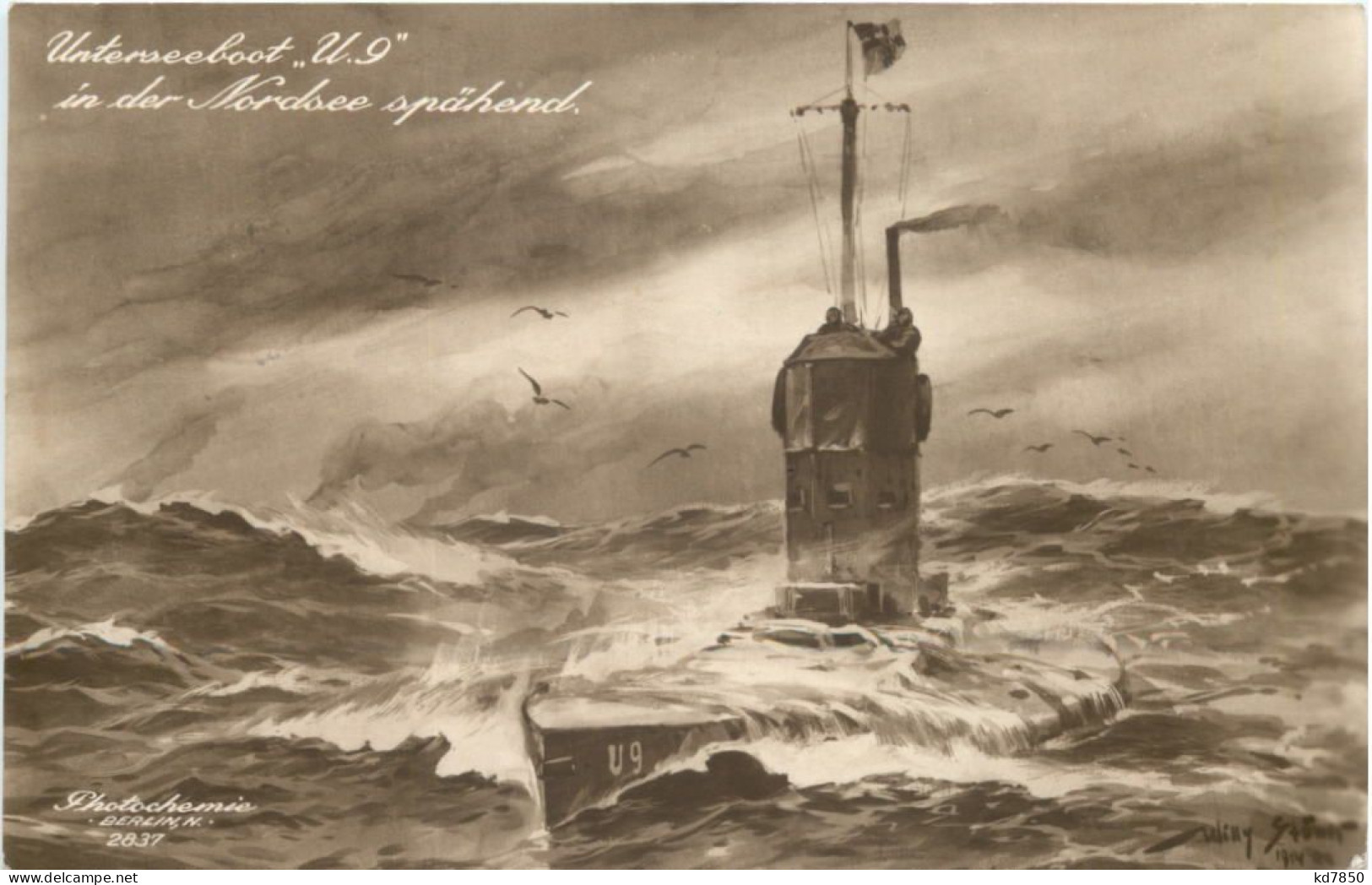 Unterseeboot U9 - Feldpost - Submarines