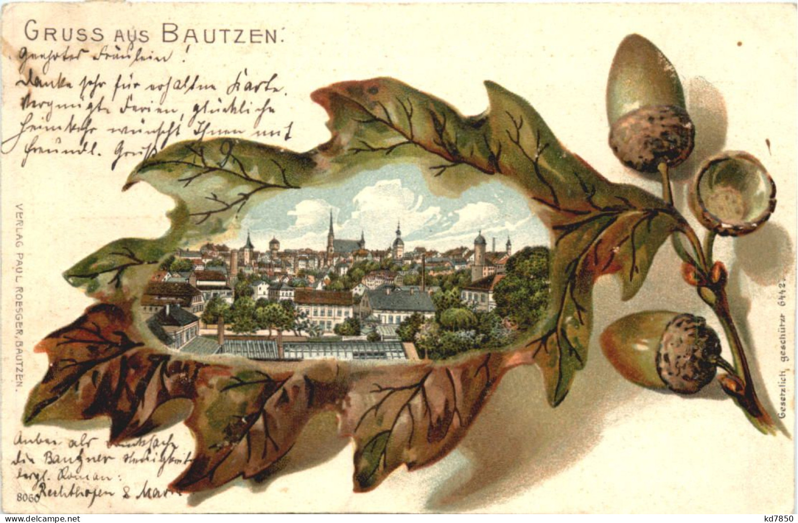 Gruss Aus Bautzen - Litho - Bautzen