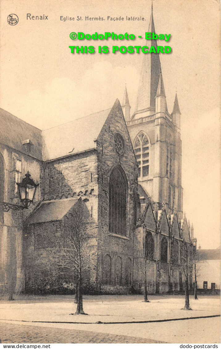 R419969 Renaix. Eglise St. Hermes. Facade Laterale. L. Massez Meert. Nels. 1918 - World