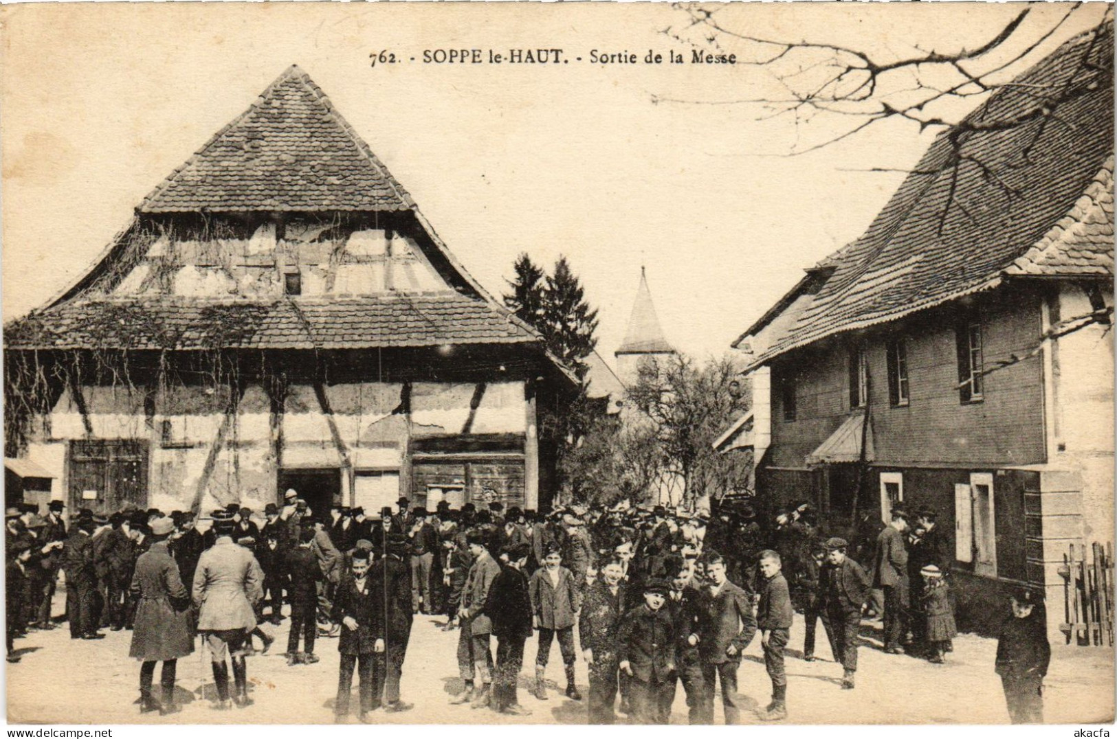 CPA Soppe-le-Haut Sortie De La Messe (1390451) - Autres & Non Classés