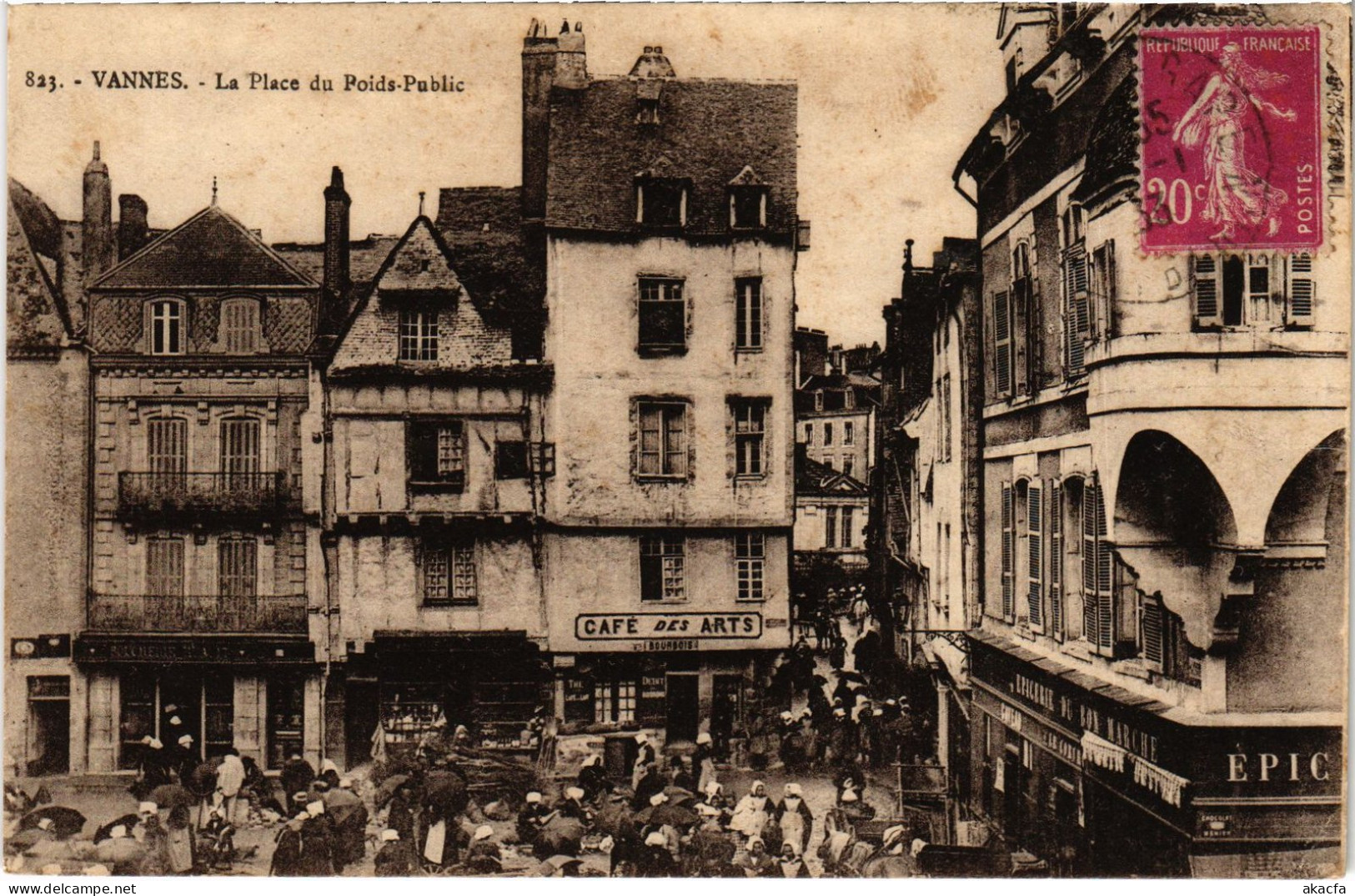 CPA Vannes Place Du Poids-Public (1279861) - Vannes