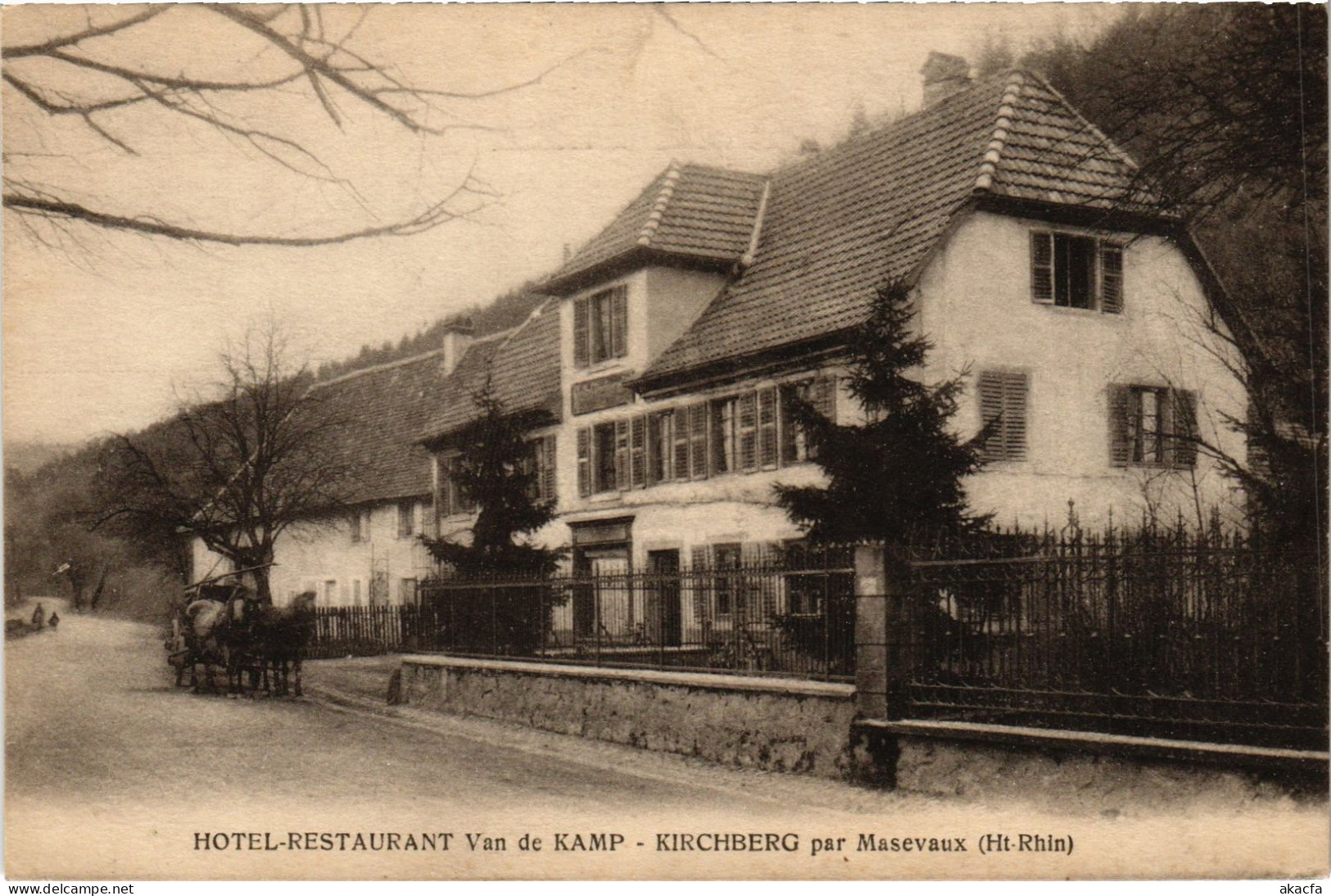 CPA Par Masevaux Kirchberg Hotel-Restaurant Van De KAMP (1390541) - Autres & Non Classés