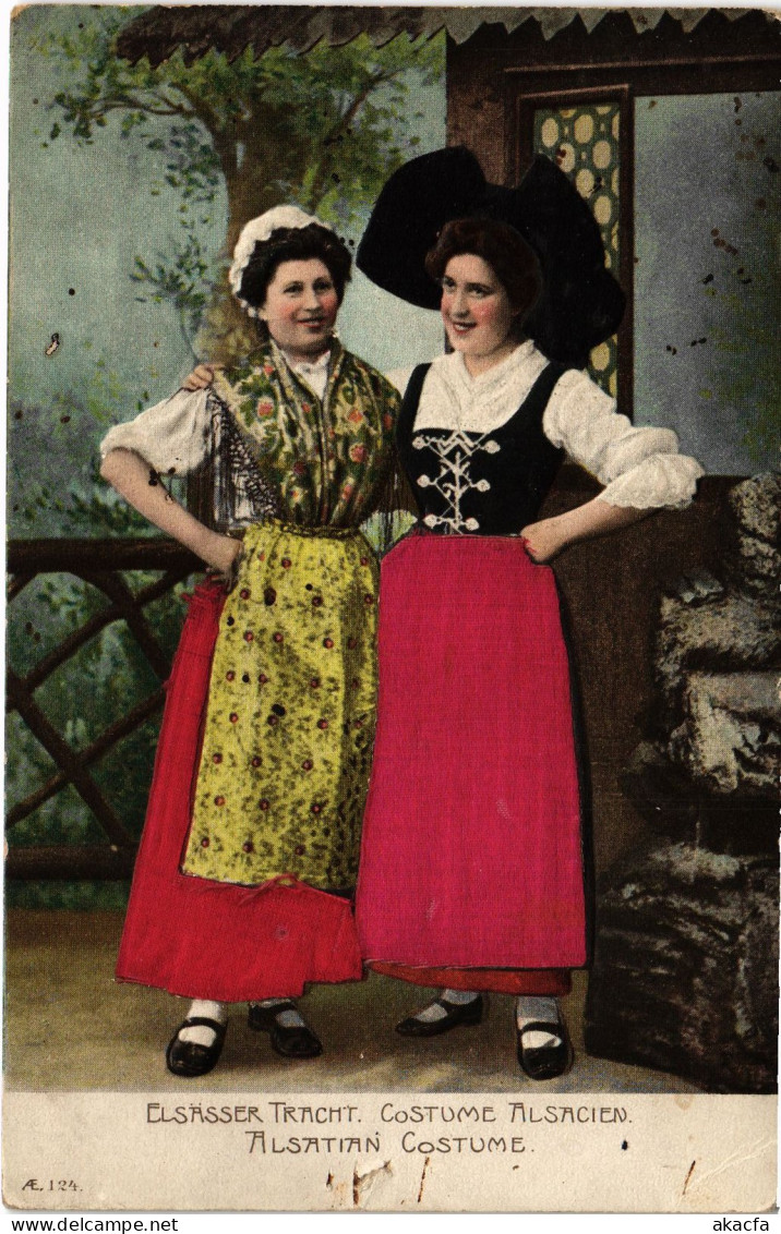 CPA Alsace Costume Folklore (1390436) - Other & Unclassified