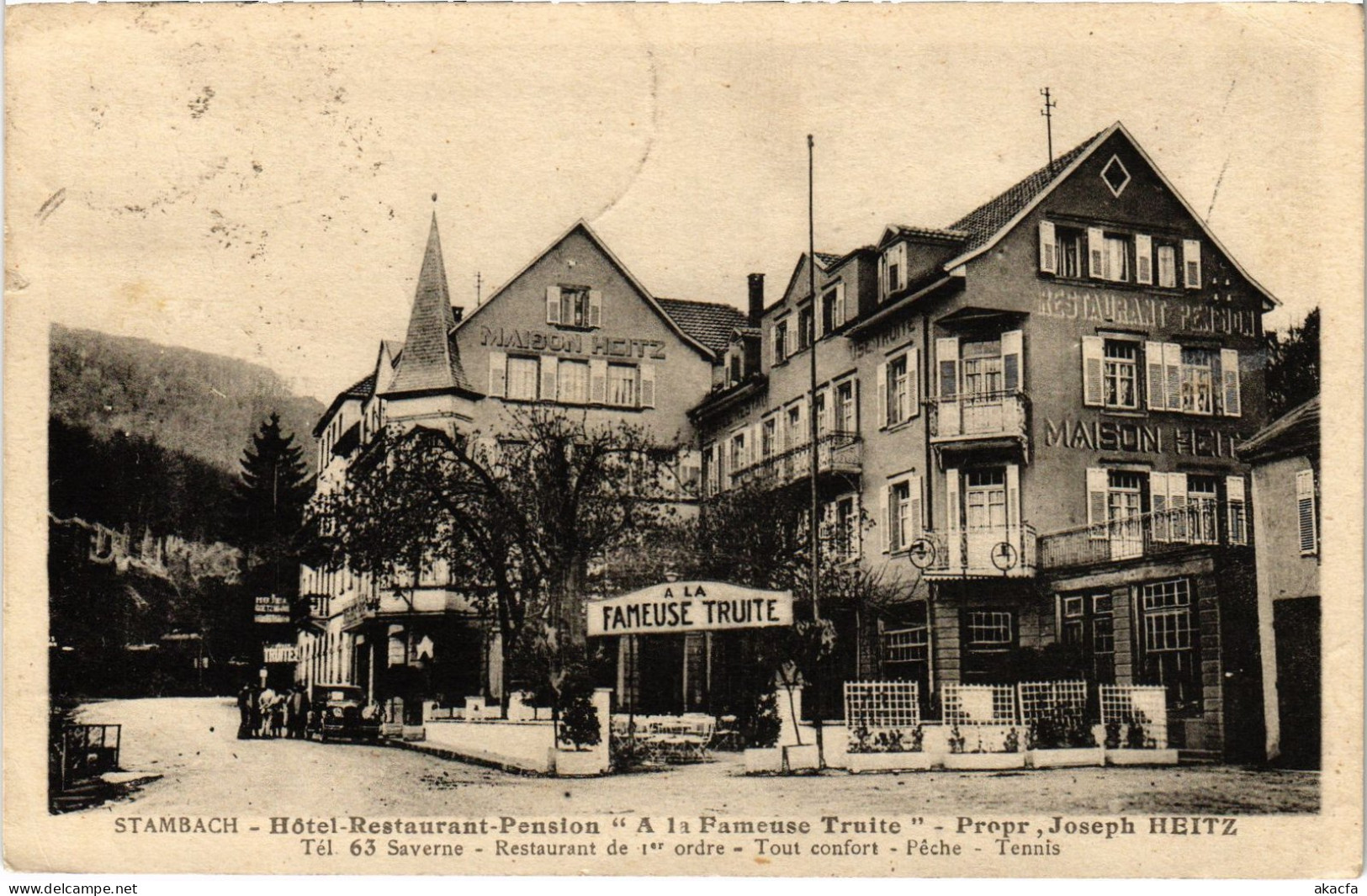 CPA Stambach Hotel-restaurant A La Fameuse Truite (1390374) - Andere & Zonder Classificatie