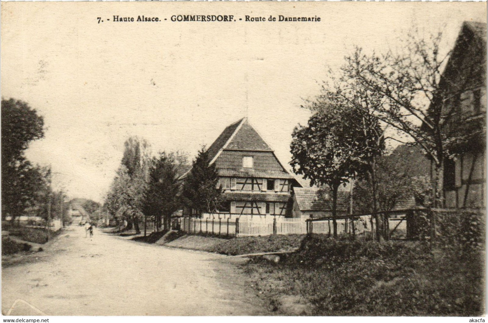CPA Alsace Gommersdorf Route De Dannemarie (1390508) - Sonstige & Ohne Zuordnung