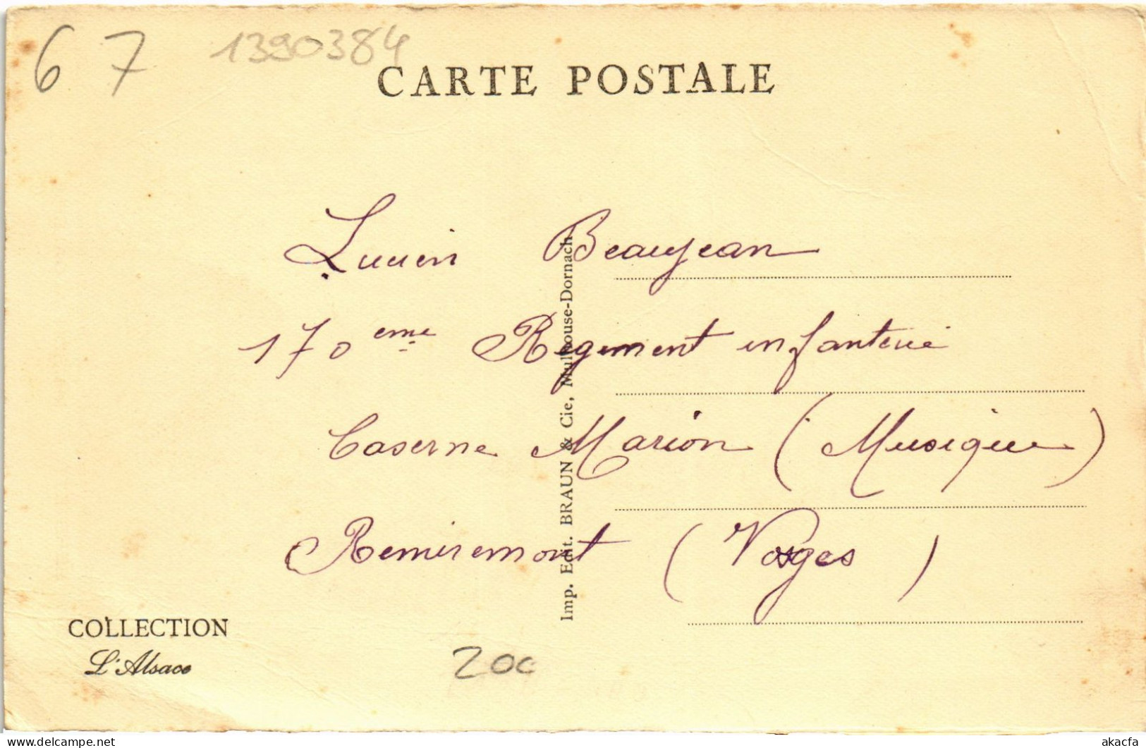CPA Berstett Maison A Galerie (1390384) - Other & Unclassified