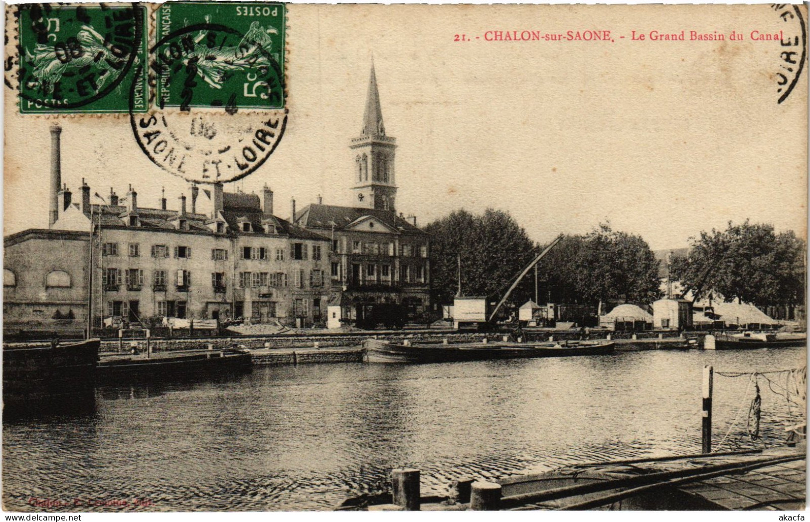 CPA Chalon-sur-Saone Grand Bassin Du Canal (1390585) - Chalon Sur Saone