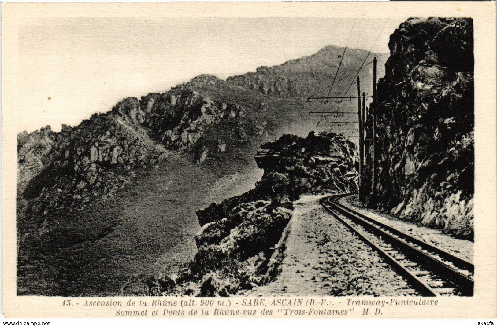 CPA Sare Ascain Tramway Funiculaire (1390174) - Ascain