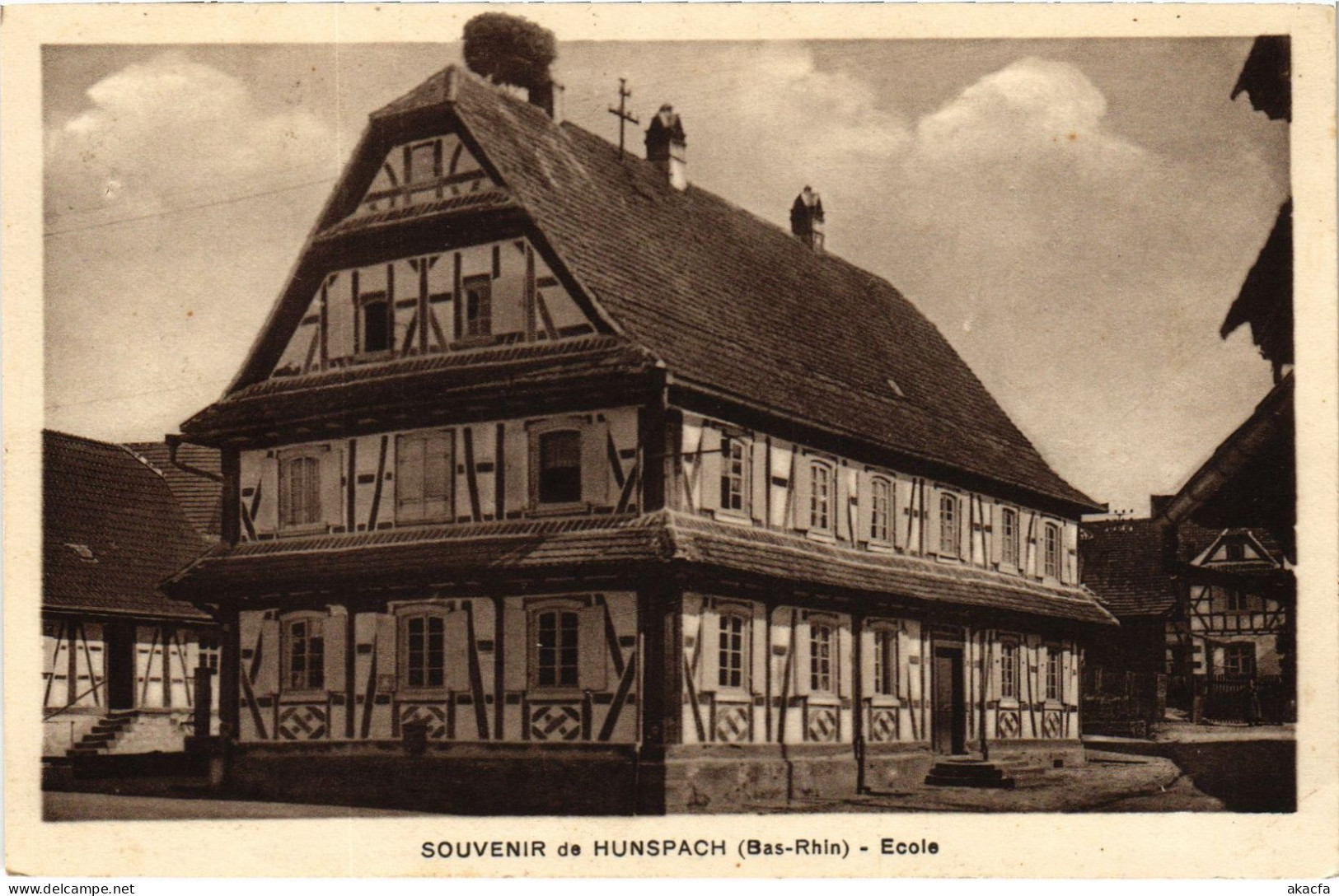 CPA Hunspach École (1390399) - Andere & Zonder Classificatie