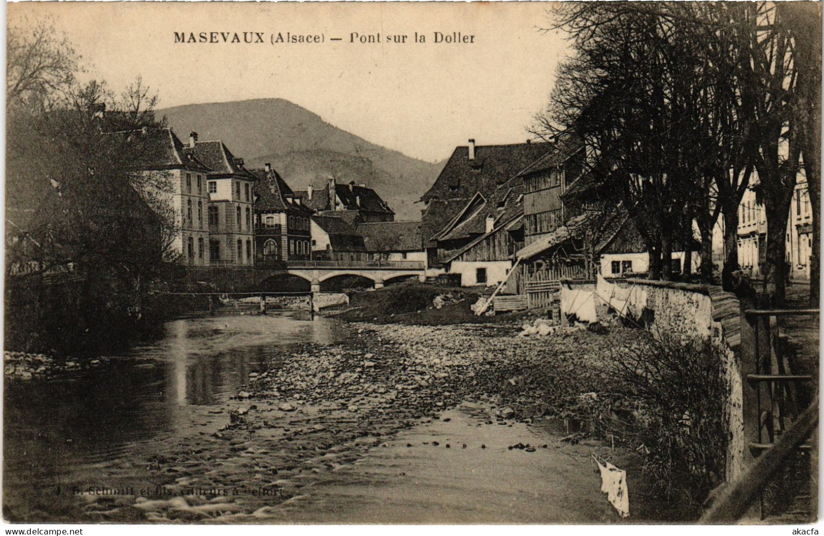 CPA Alsace Masevaux Pont Sur La Doller (1390471) - Masevaux