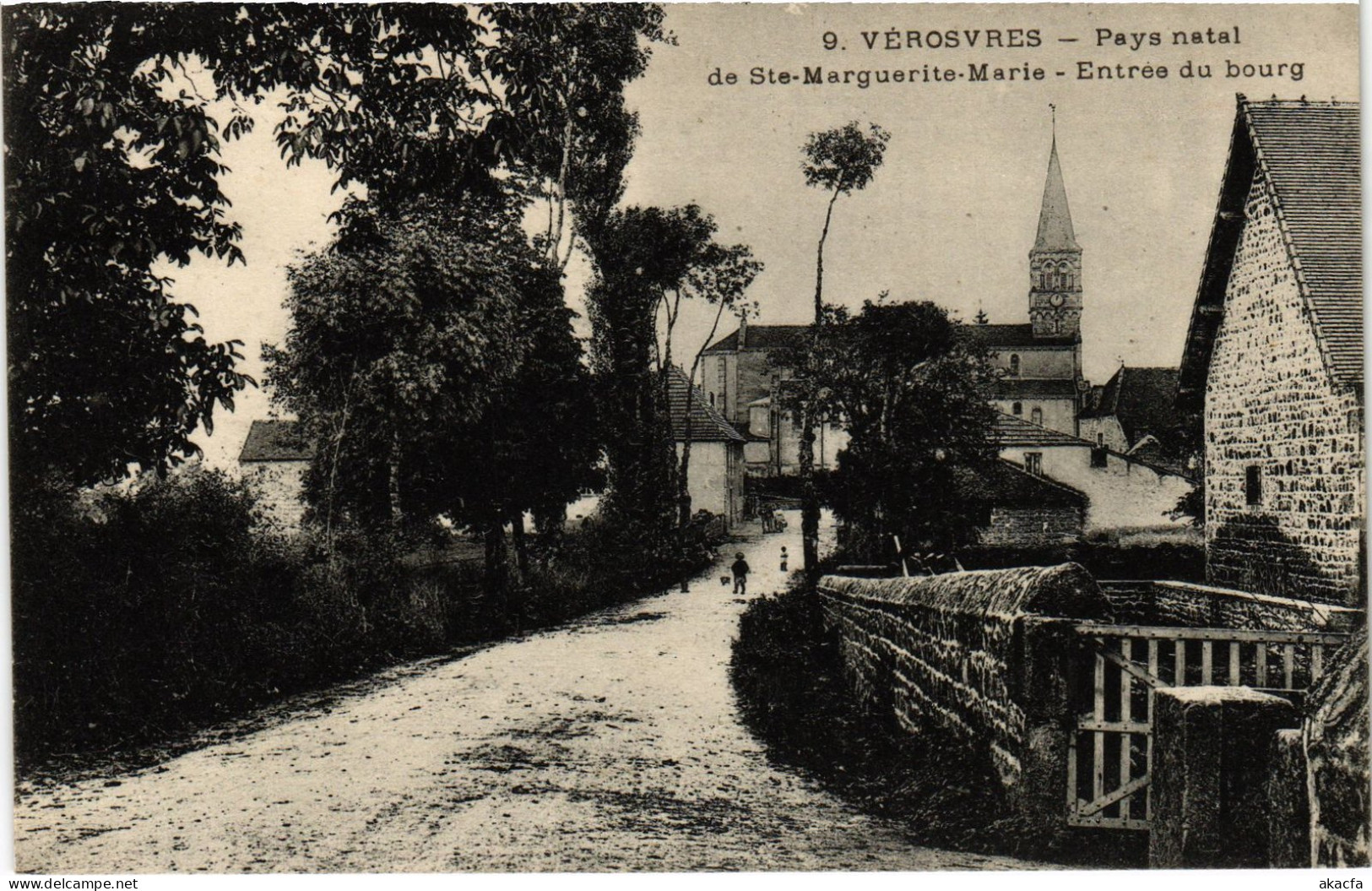 CPA Vérosvres Entrée Du Bourg (1390628) - Andere & Zonder Classificatie