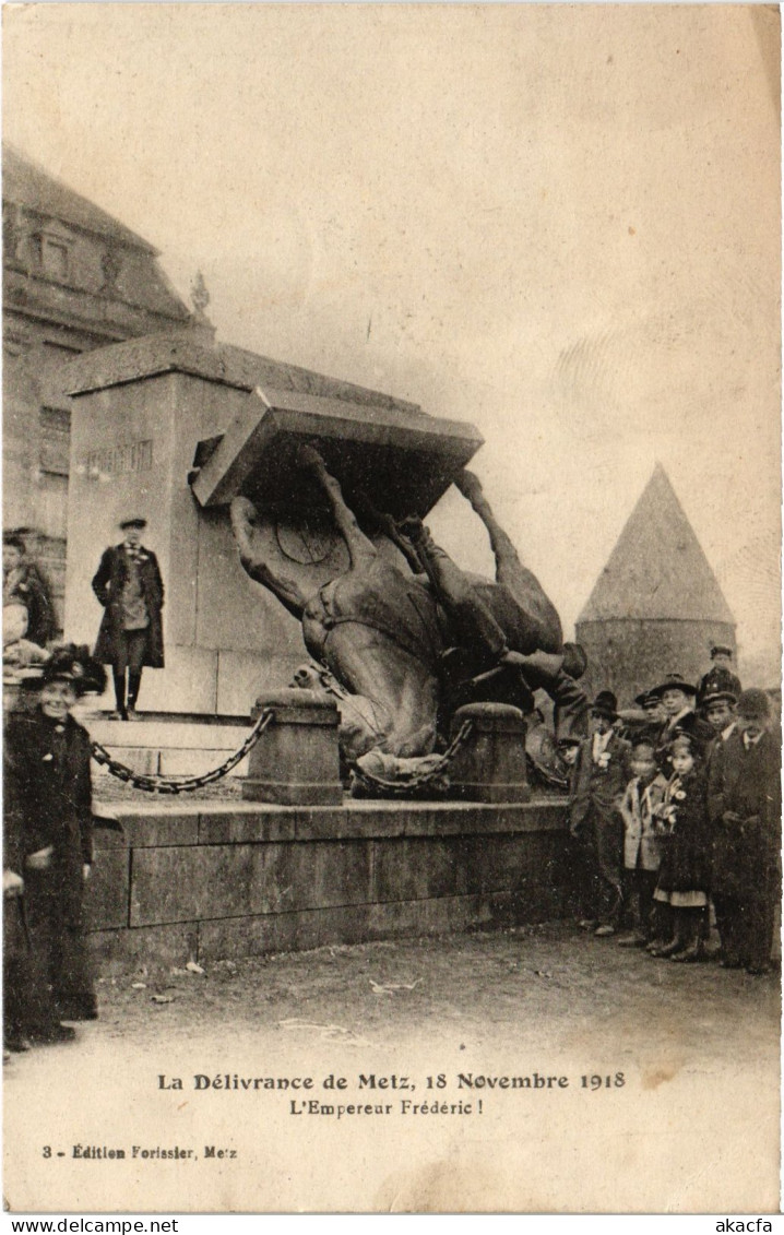 CPA Délivrence De Metz Monument Empereur Frederick Guerre (1279875) - Metz