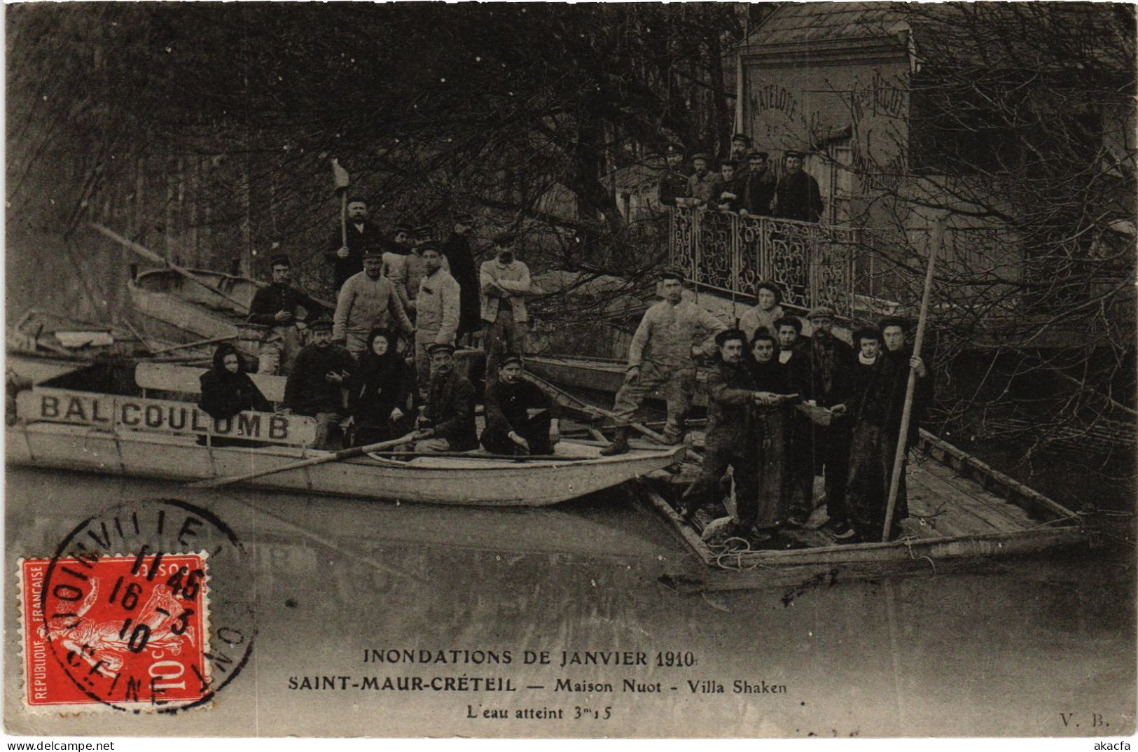 CPA St-Maur-Créteil Maison Nuot Villa Schaken Inondations (1391308) - Saint Maur Des Fosses