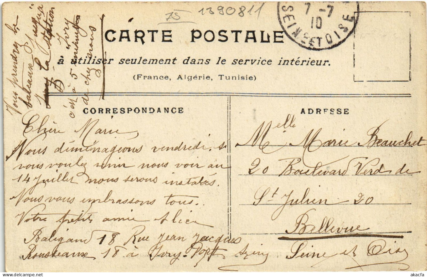 CPA Paris Porte De Bercy Inondations (1390811) - De Overstroming Van 1910