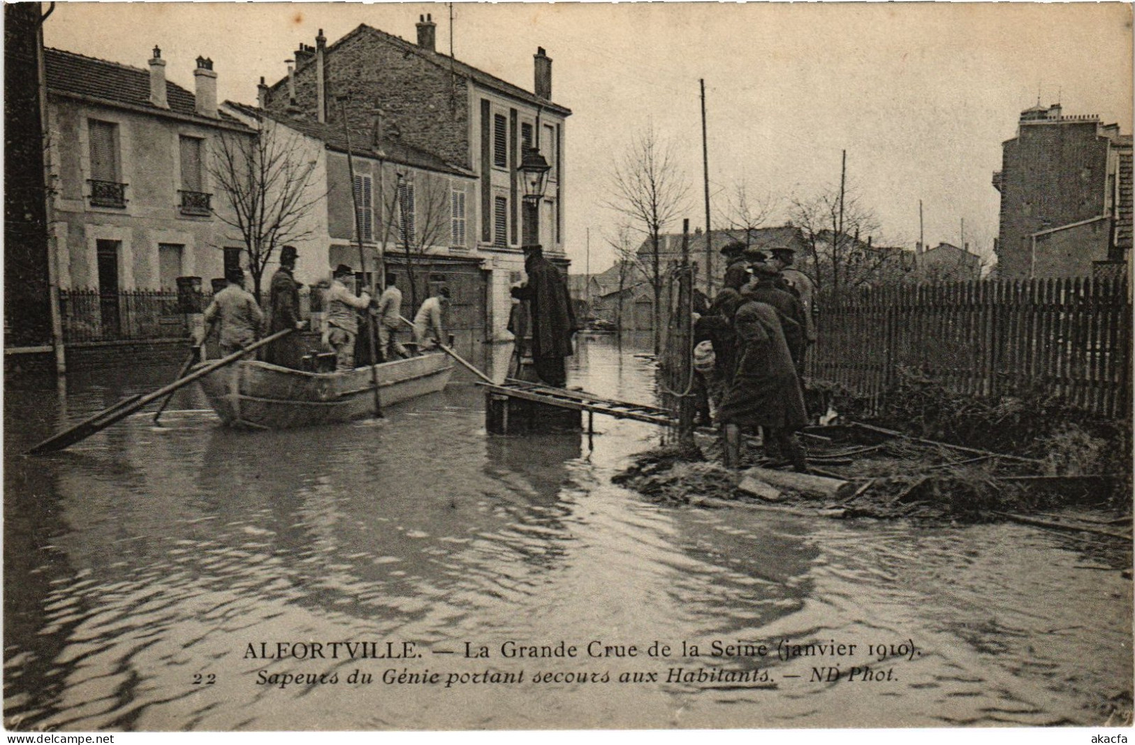 CPA Alfortville Sapeurs Du Génie Inondations (1391291) - Alfortville