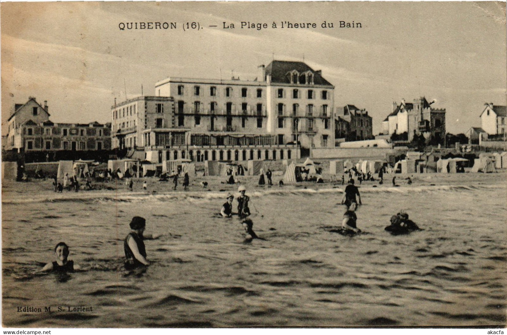 CPA Quiberon La Plage A L'heure Du Bain (1279848) - Quiberon