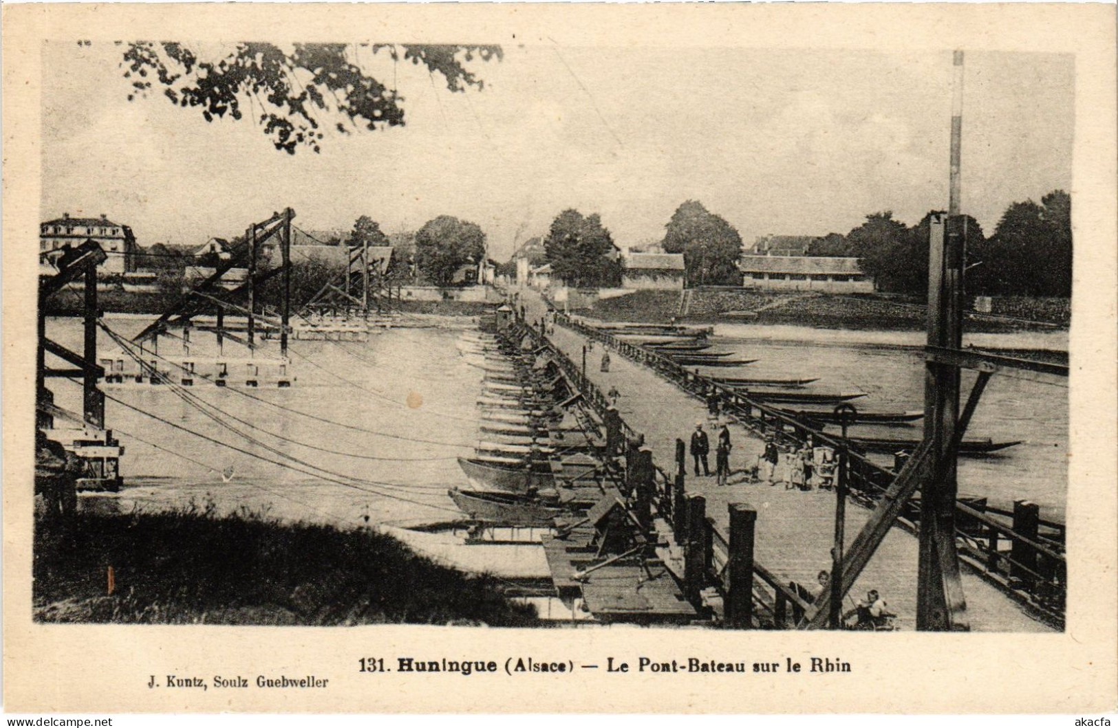 CPA Alsace Huningue Pont-Bateau (1390505) - Huningue