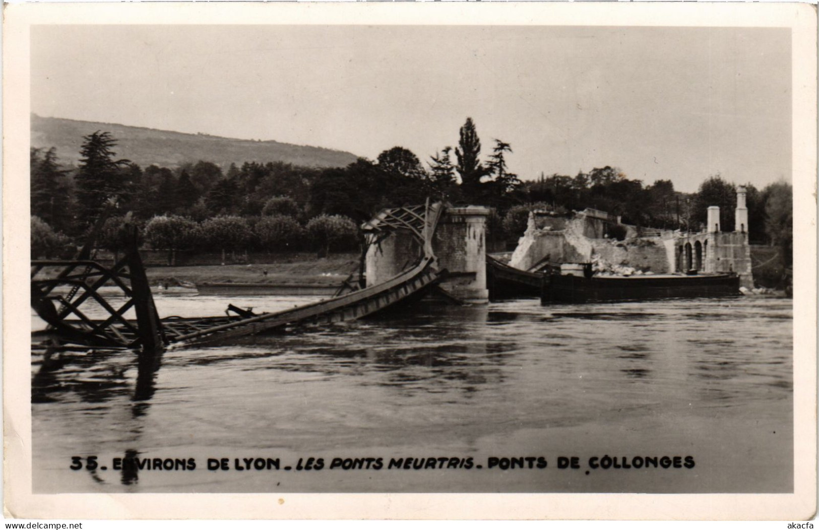 CPA Env. De Lyon Ponts Meutris Ponts De Colonges Guerre (1390574) - Other & Unclassified