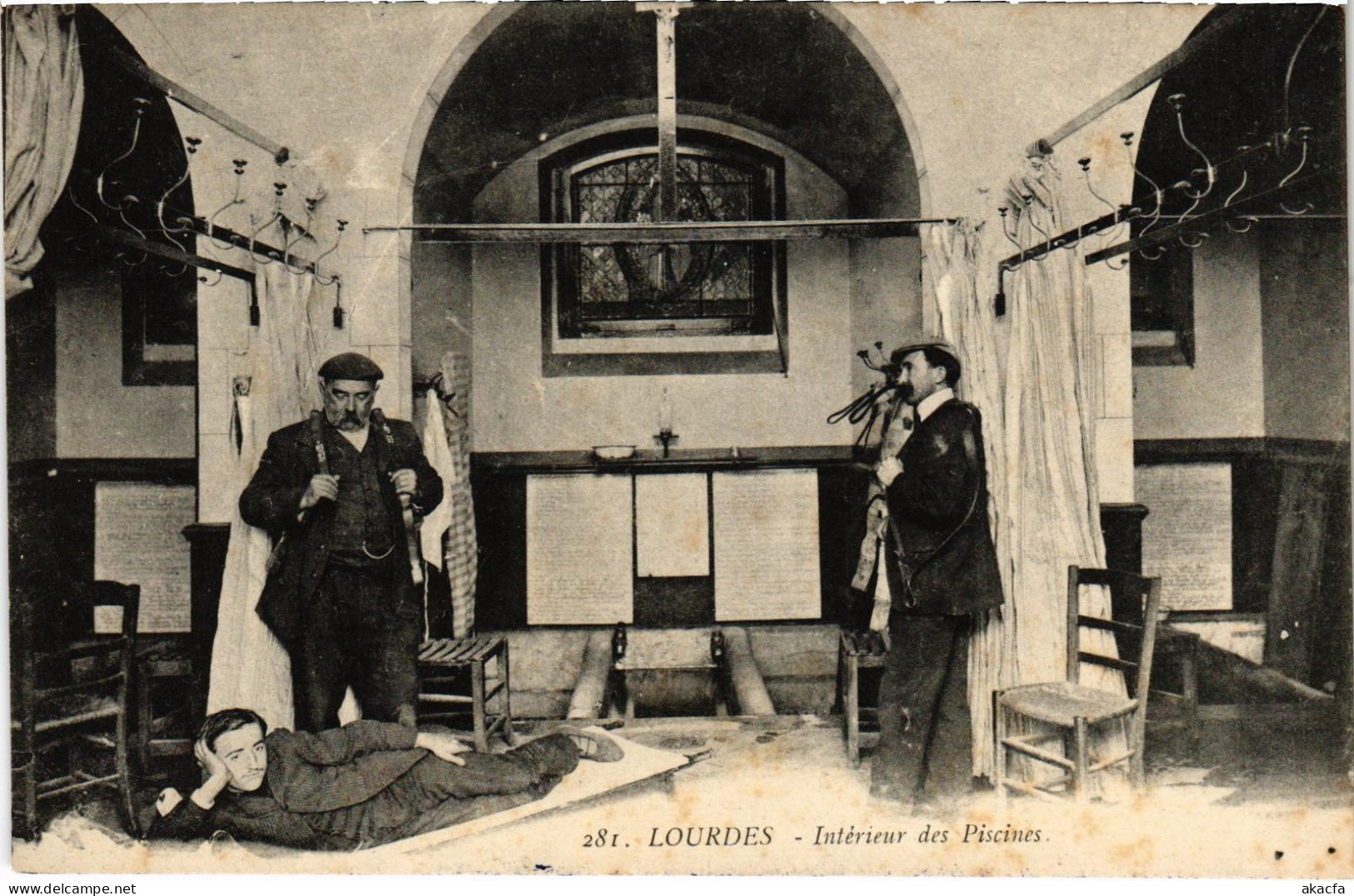 CPA Lourdes Interieur Des Piscines (1390264) - Lourdes