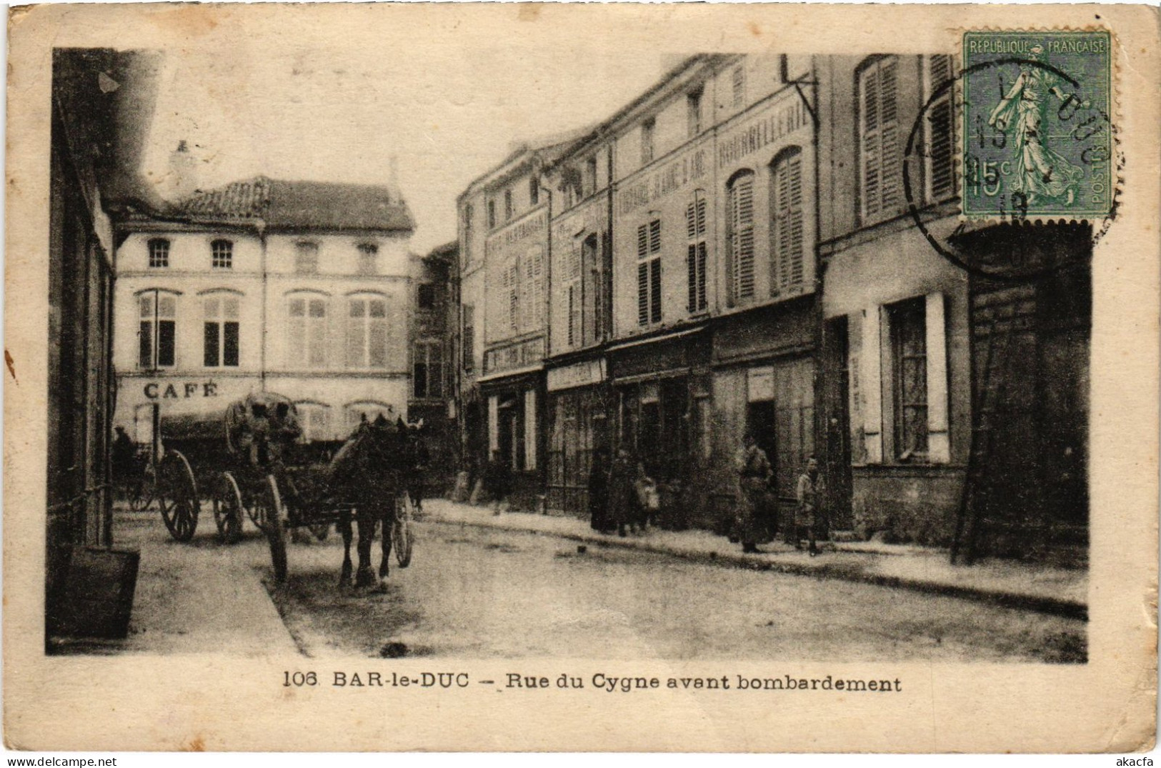 CPA Bar-le-Duc Rue Du Cygne Avant Bombardement Guerre (1279841) - Bar Le Duc