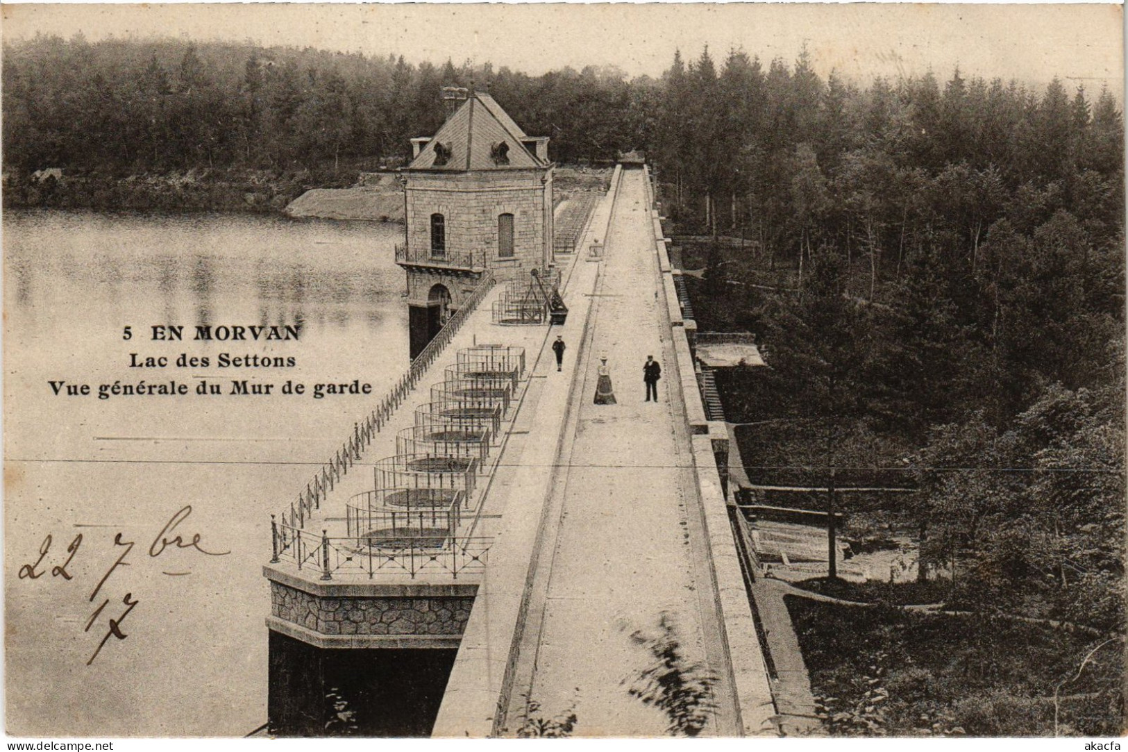 CPA En Morvan Lac Des Settons Mur De Garde (1279887) - Autres & Non Classés