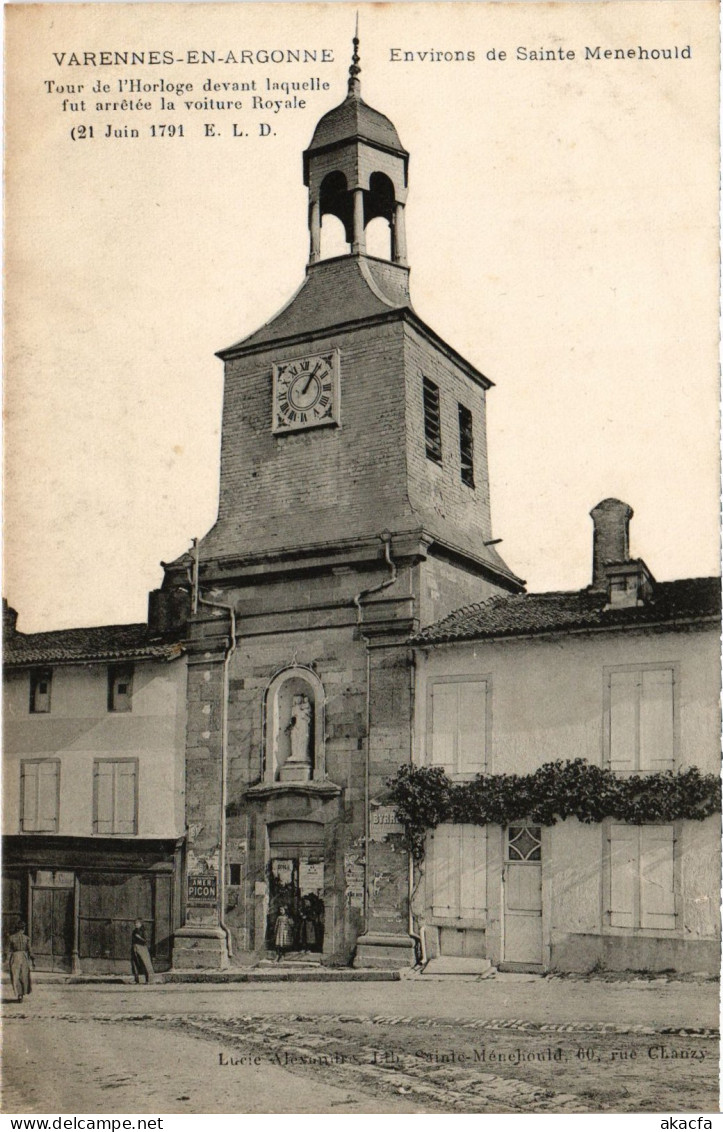 CPA Varennes-en-Argonne Tour De L'Horloge (1279832) - Autres & Non Classés