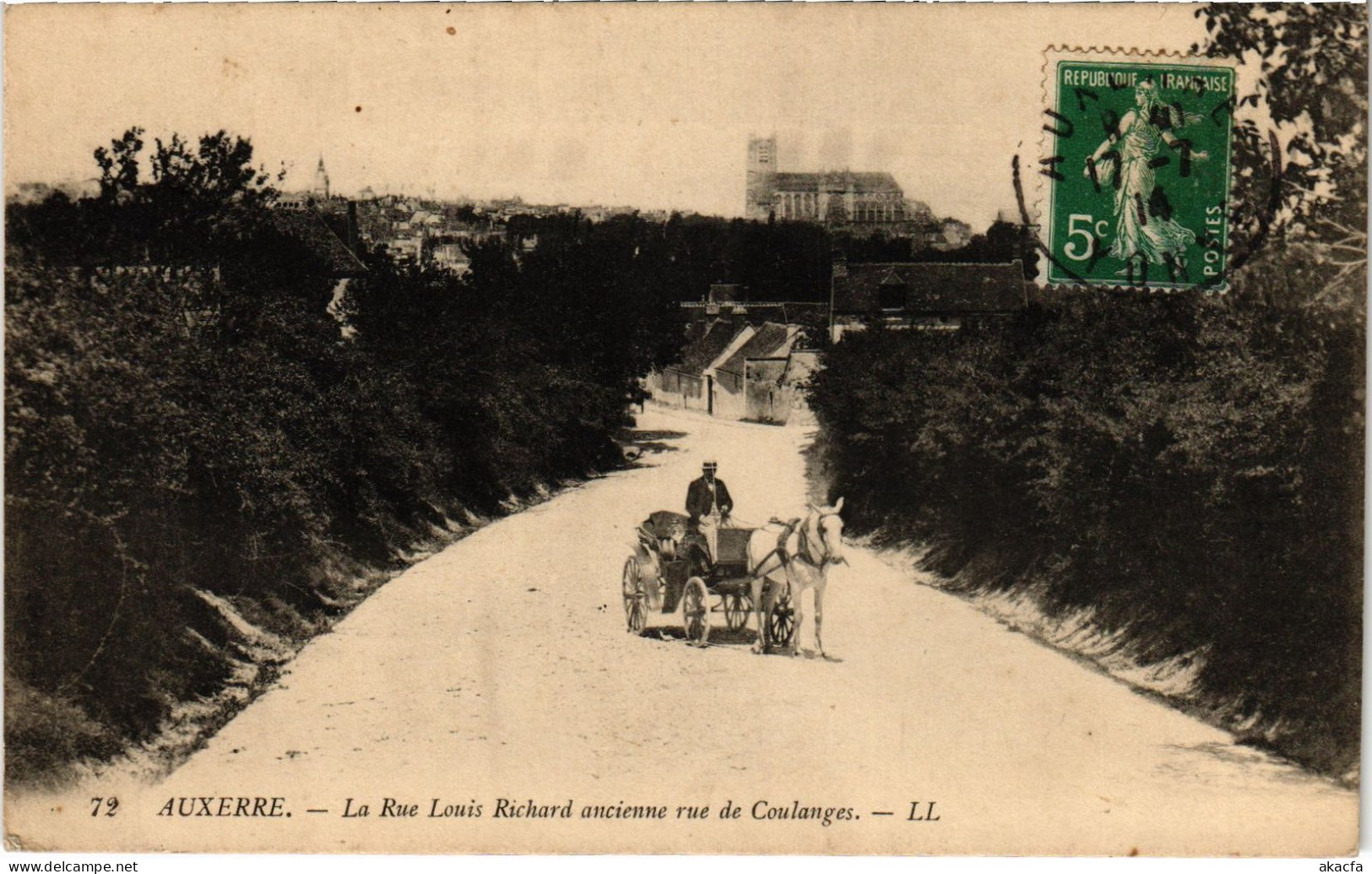 CPA Auxerre Rue Louis Richard (1391155) - Auxerre