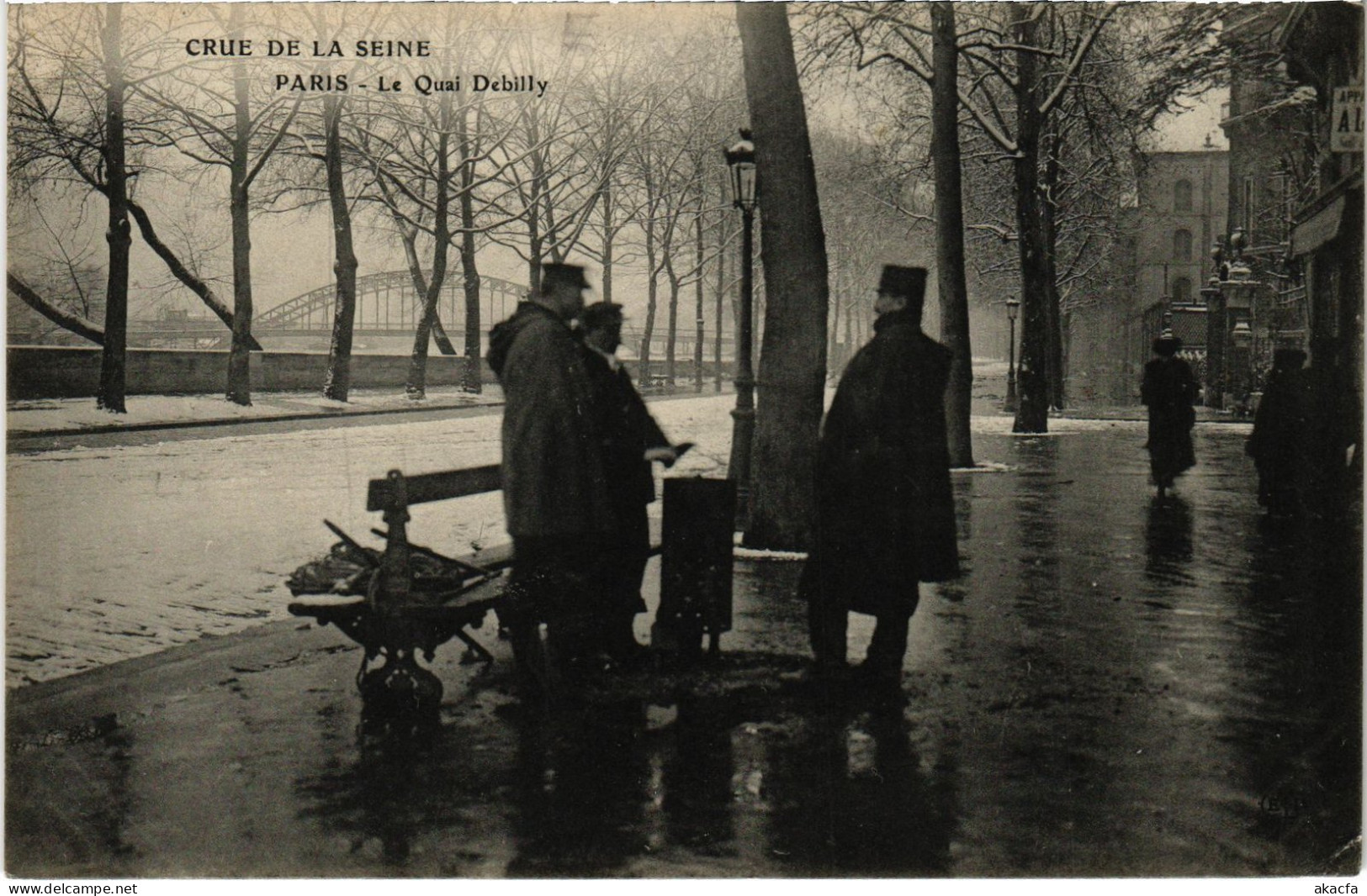 CPA Paris Quai Debilly Inondations (1390816) - De Overstroming Van 1910