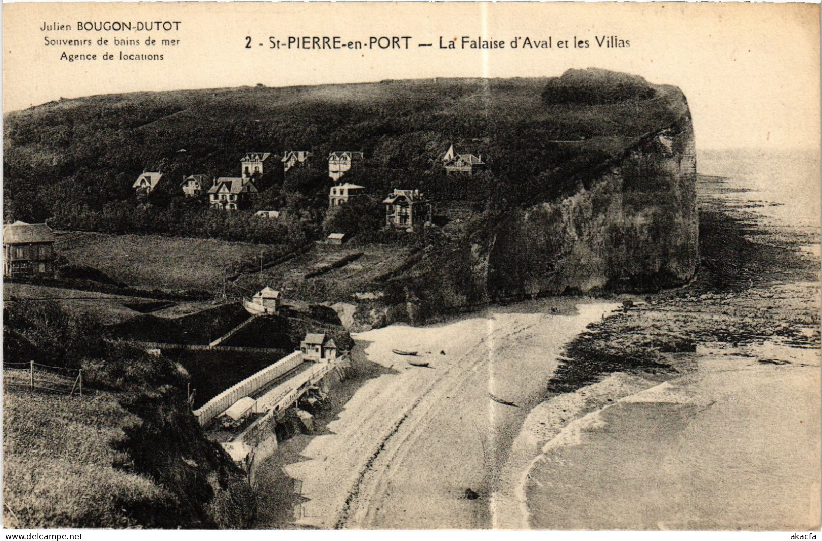 CPA St-Pierre-en-Port La Falaise Et Les Villas (1390872) - Other & Unclassified