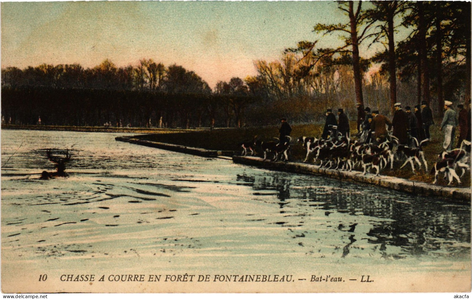 CPA Foret De Fontainebleau Chasse A Courre Bat-l'eau Hunting (1390930) - Fontainebleau