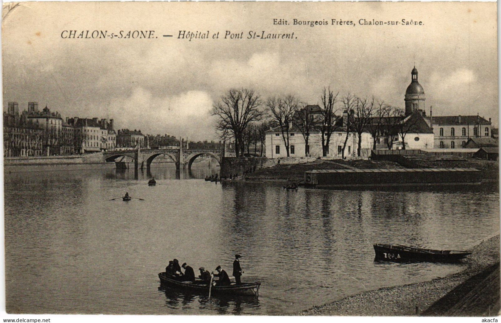 CPA Chalon-sur-Saone Hopital Et Pont St-Laurent (1390651) - Chalon Sur Saone