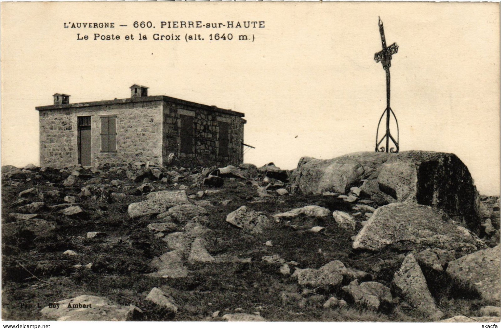 CPA Auvergne Pierre-sur-Haute Le Poste Et La Croix (1390104) - Autres & Non Classés