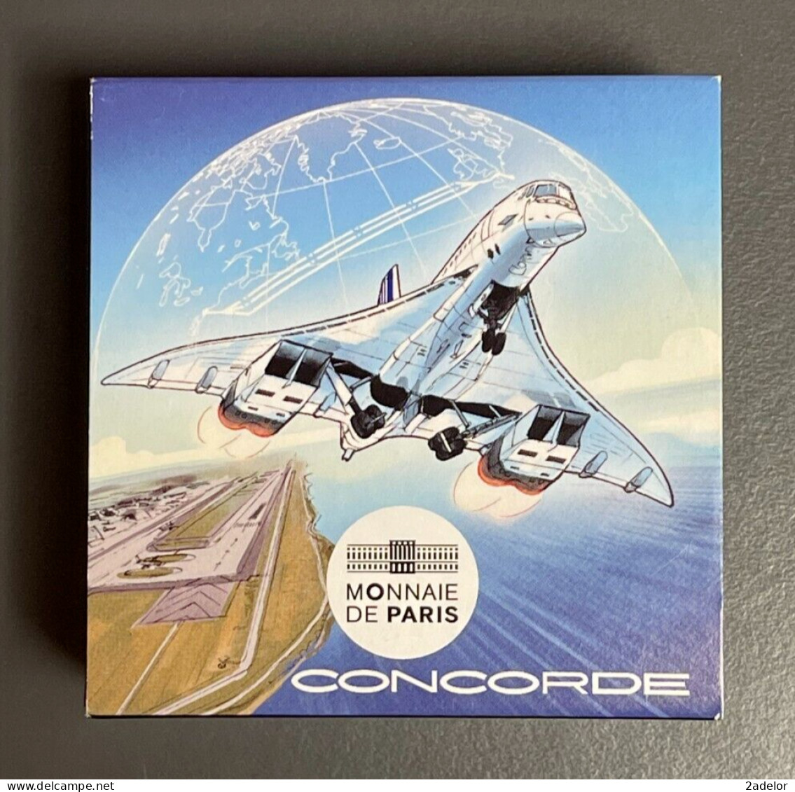 Beau Coffret 10€ BE, 2019. Aviation Et Histoire "Concorde". Monnaie De Paris. - Frankreich