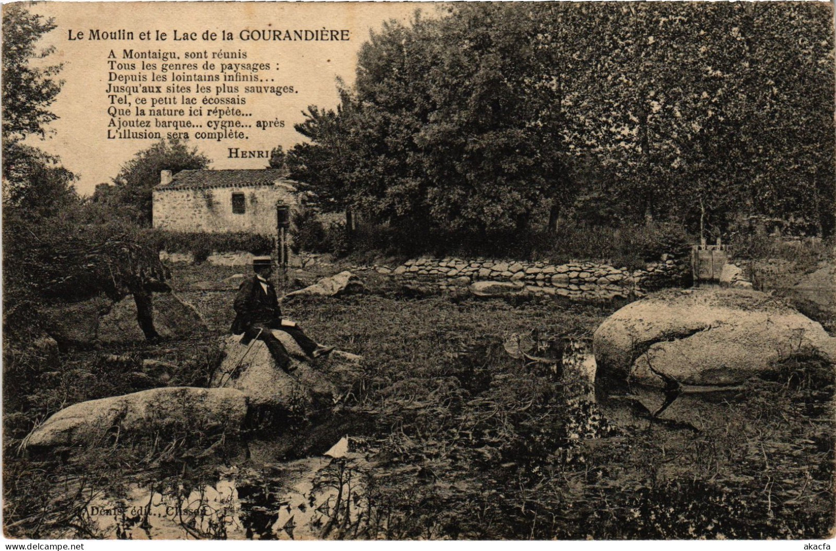 CPA Gourandiere Le Moulin Et Le Lac (1390967) - Sonstige & Ohne Zuordnung
