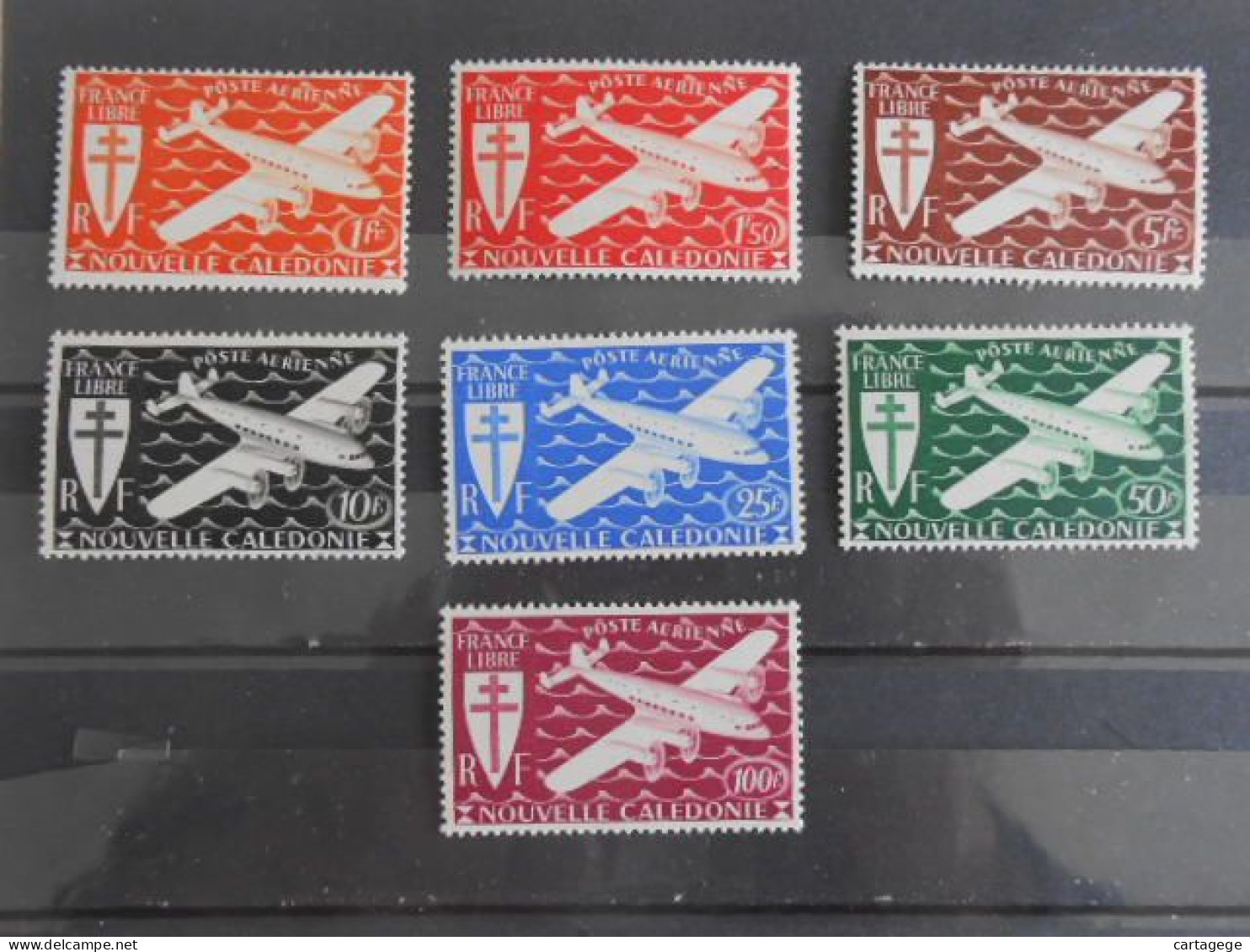 NOUVELLE-CALEDONIE YT PA 46/52 SERIE DE LONDRES** - Unused Stamps