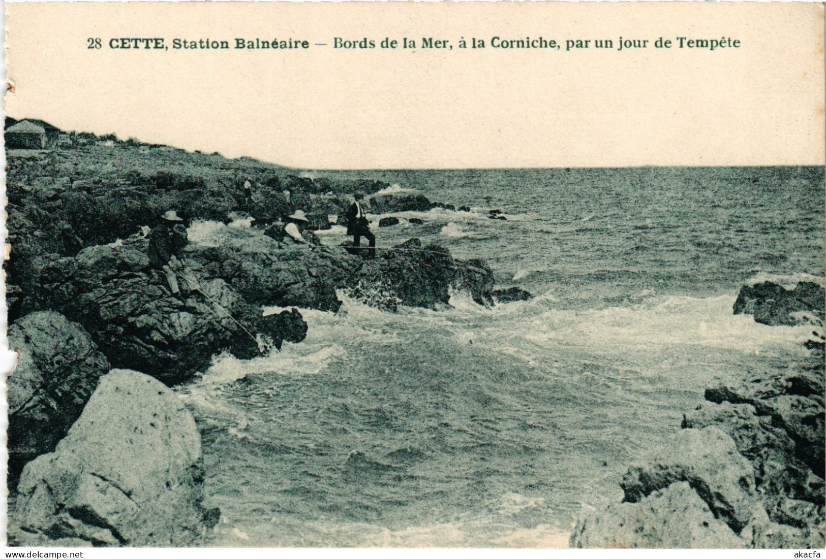 CPA Cette Bords De La Mer A La Corniche (1390215) - Sete (Cette)