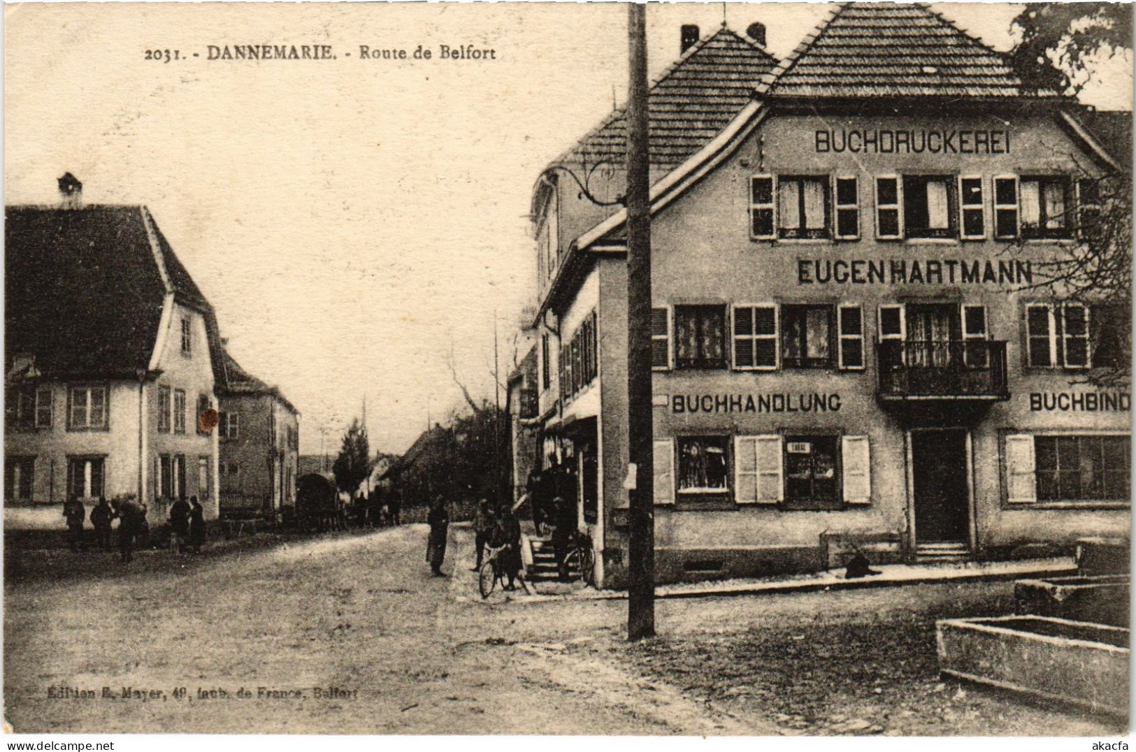 CPA Dannemarie Route De Belfort (1390472) - Dannemarie