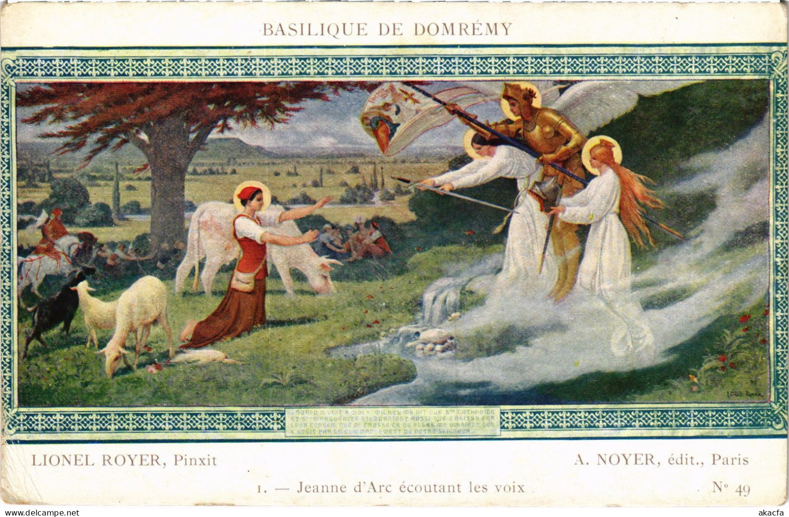 CPA Basilique De Domrémy Jeanne D'Arc Ecoutant Les Voix (1391126) - Domremy La Pucelle
