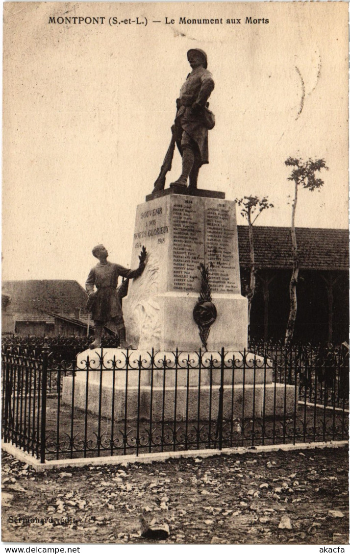 CPA Montpont Monument Aux Morts (1390648) - Sonstige & Ohne Zuordnung