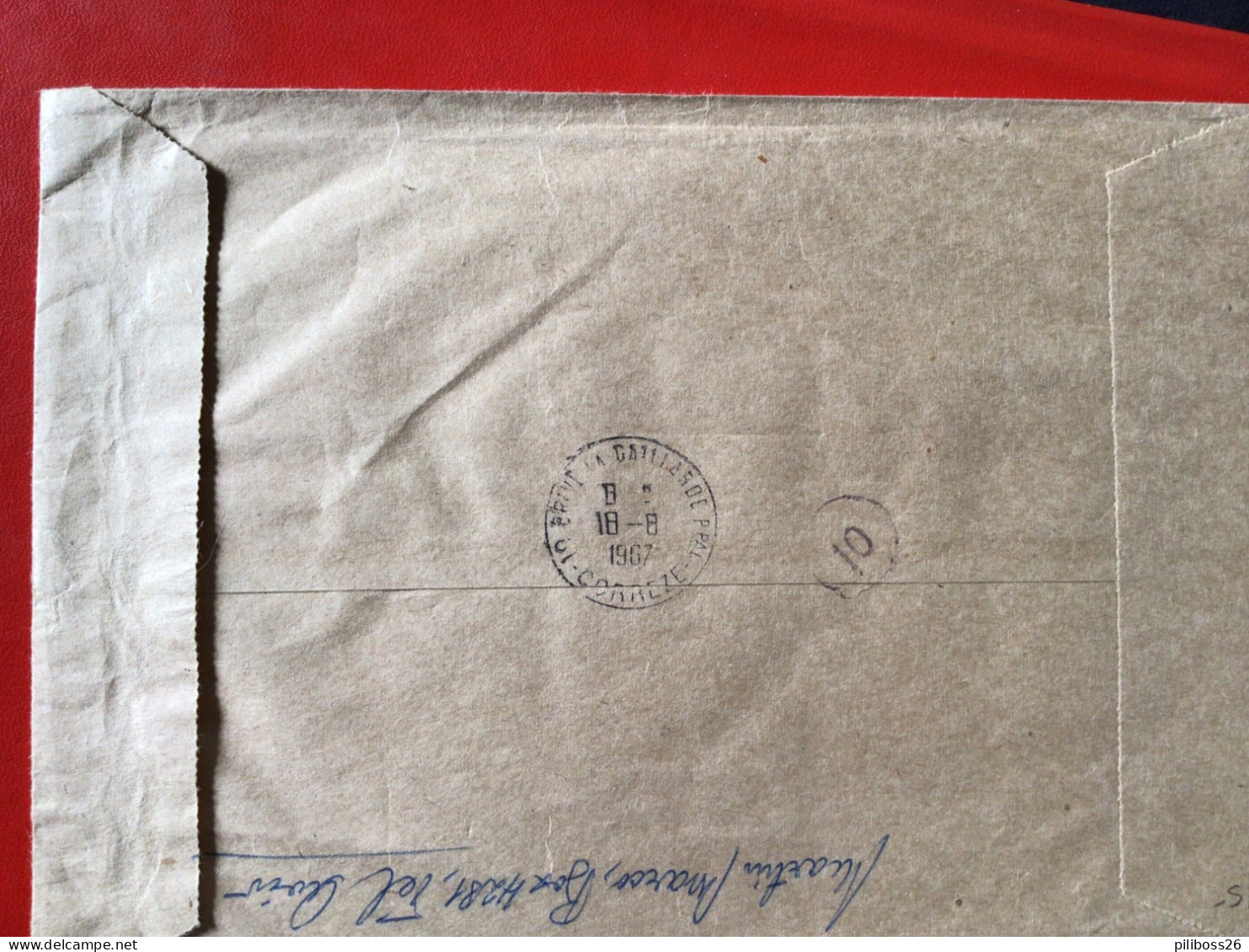 Enveloppe 1ier Jour Envoyée En Recommandée à Brive En 1967 Par Avion - Lettres & Documents