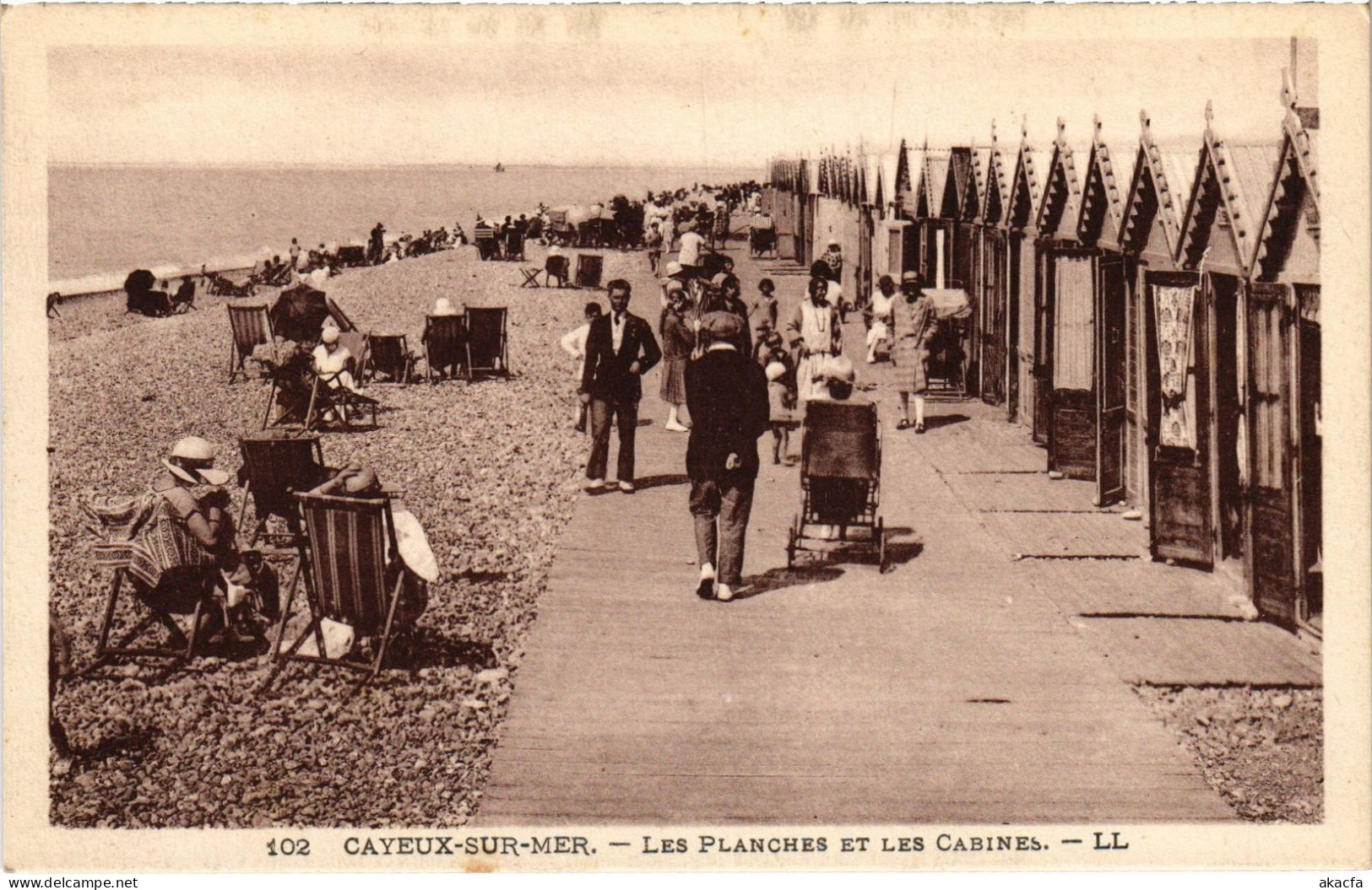 CPA Cayeux-sur-Mer Les Planches Et Les Cabines (1390996) - Cayeux Sur Mer