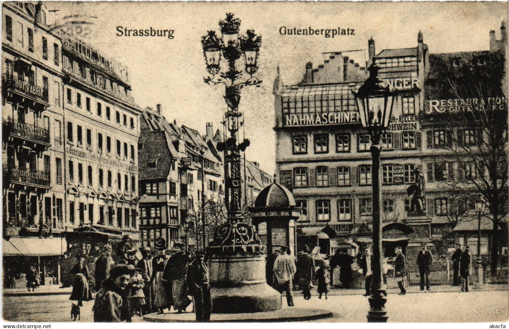 CPA Strasbourg Gutenbergplatz (1390346) - Strasbourg