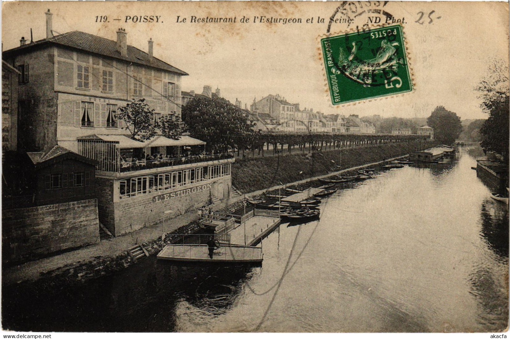 CPA Poissy Restaurant De L'Esturgeon (1390947) - Poissy